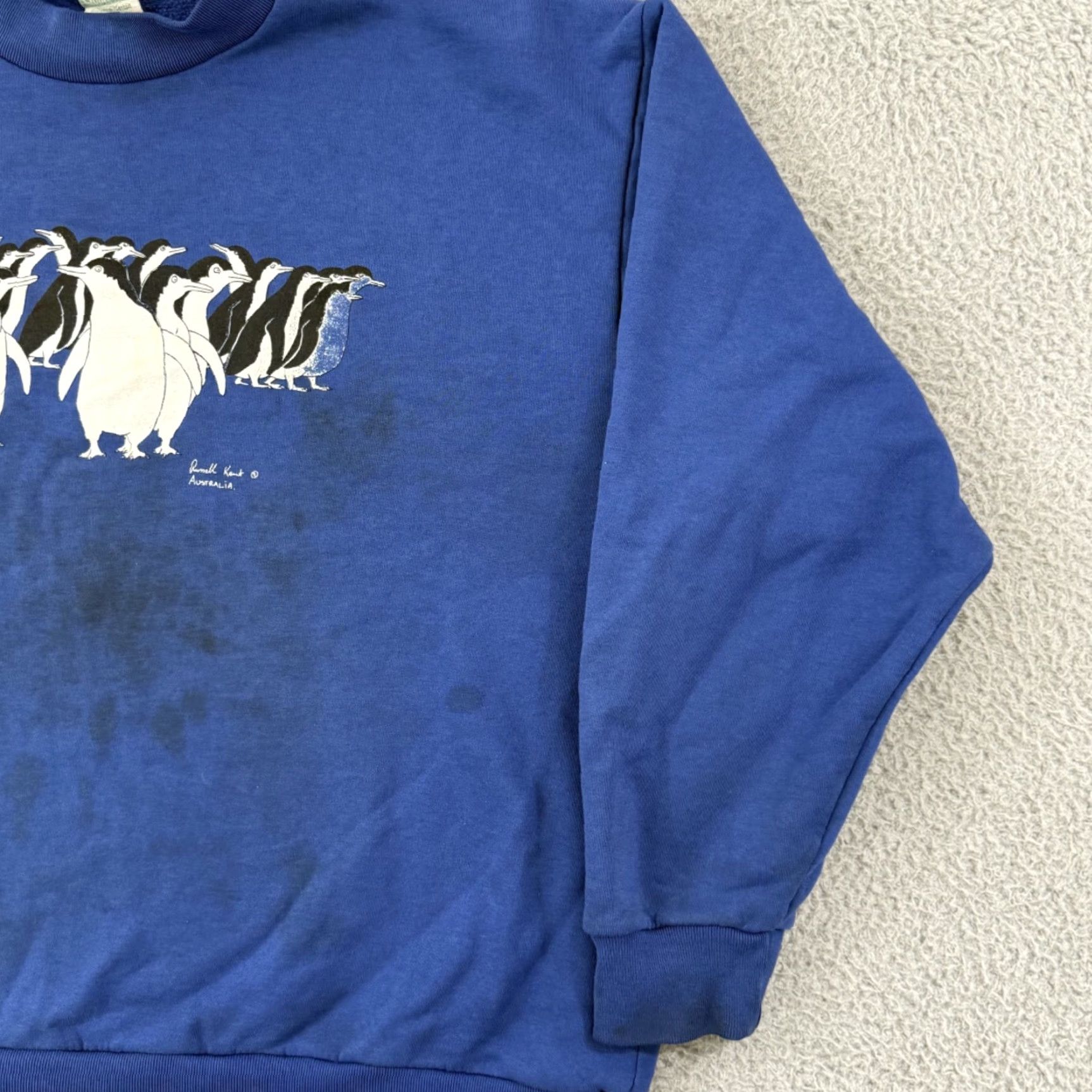 Vintage VINTAGE Penguin Sweatshirt Mens Large Blue 90s Long Sleeve Crewneck Pullover USA Size US L / EU 52-54 / 3 - 5 Thumbnail