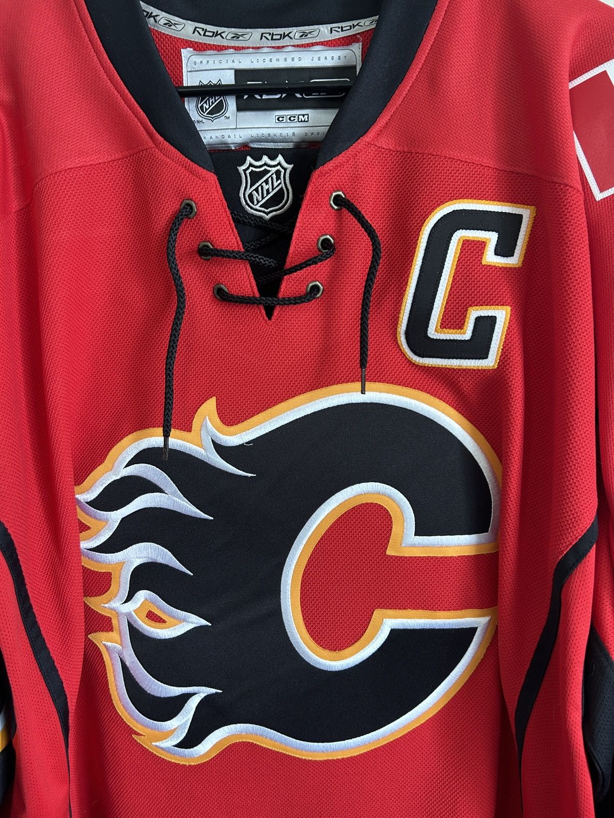 NHL × Reebok Reebok Calgary Flames Jerome Iginla NHL Jersey Size US XL / EU 56 / 4 - 6 Thumbnail