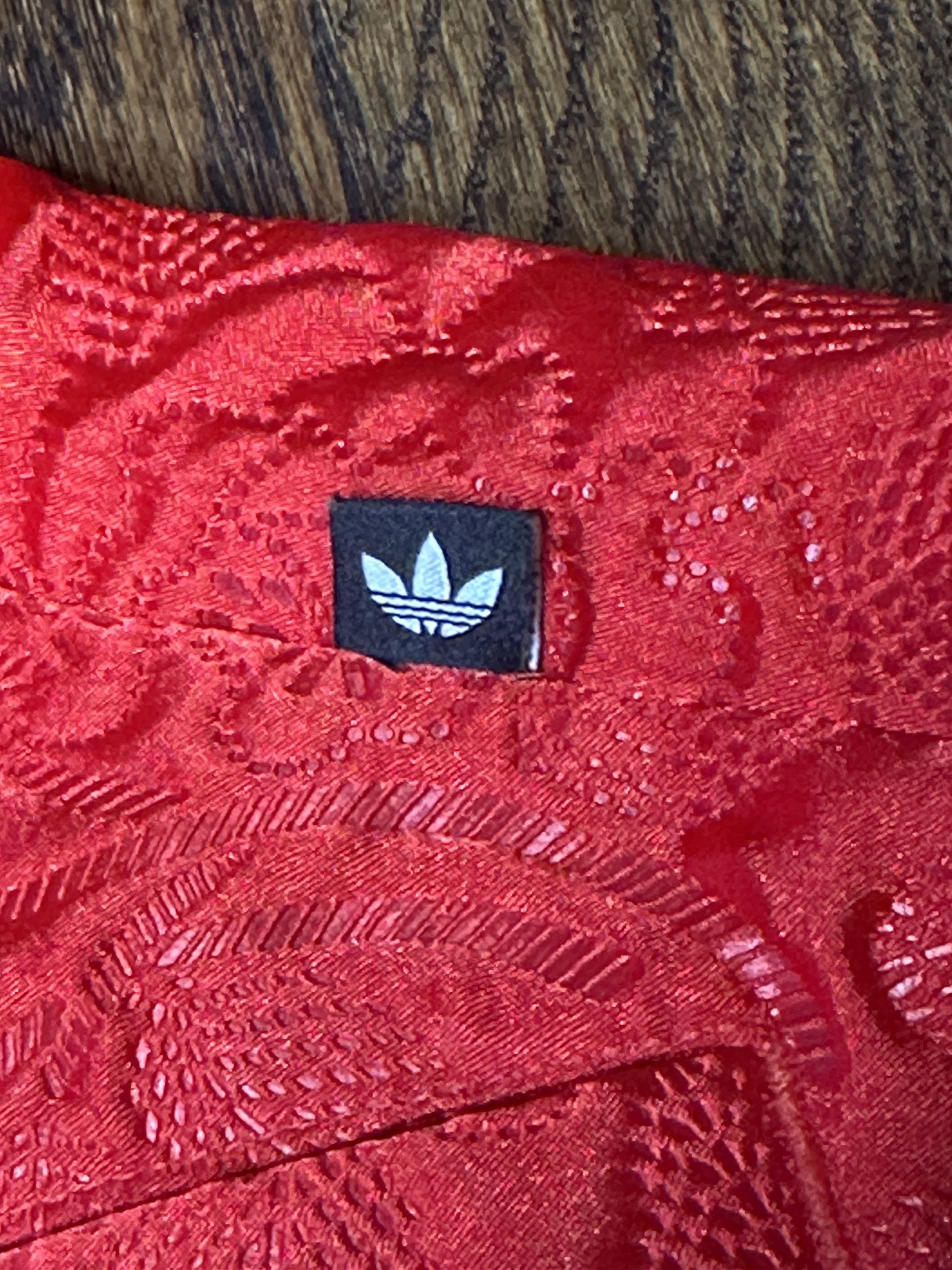 Adidas Adidas Originals Red Floral Embroidered Bomber Jacket Size M / US 6-8 / IT 42-44 - 6 Thumbnail