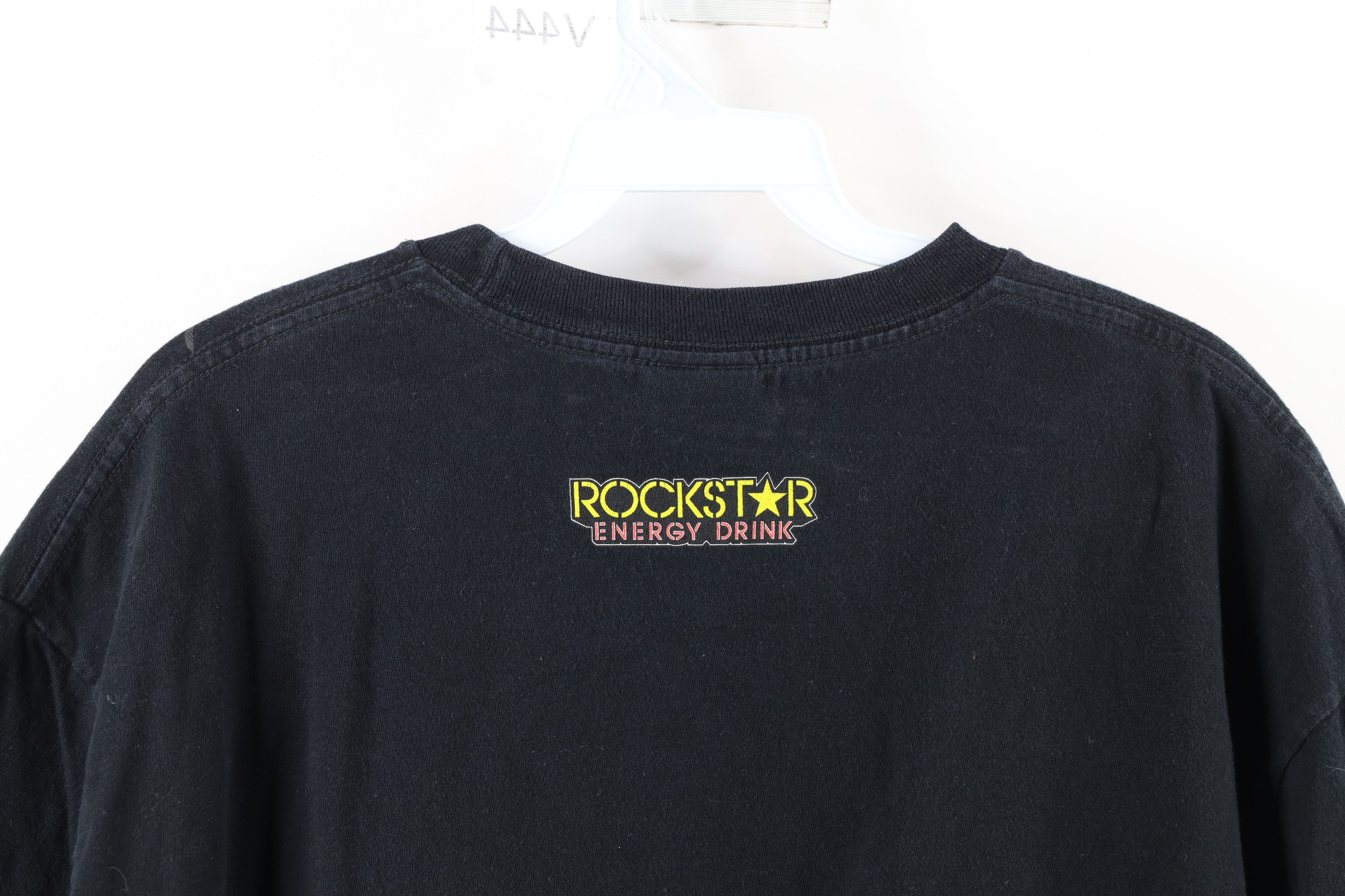 Fox Racing × Vintage Vintage Fox Racing Out Rockstar Energy Drink T-Shirt Black Size US XL / EU 56 / 4 - 9 Thumbnail