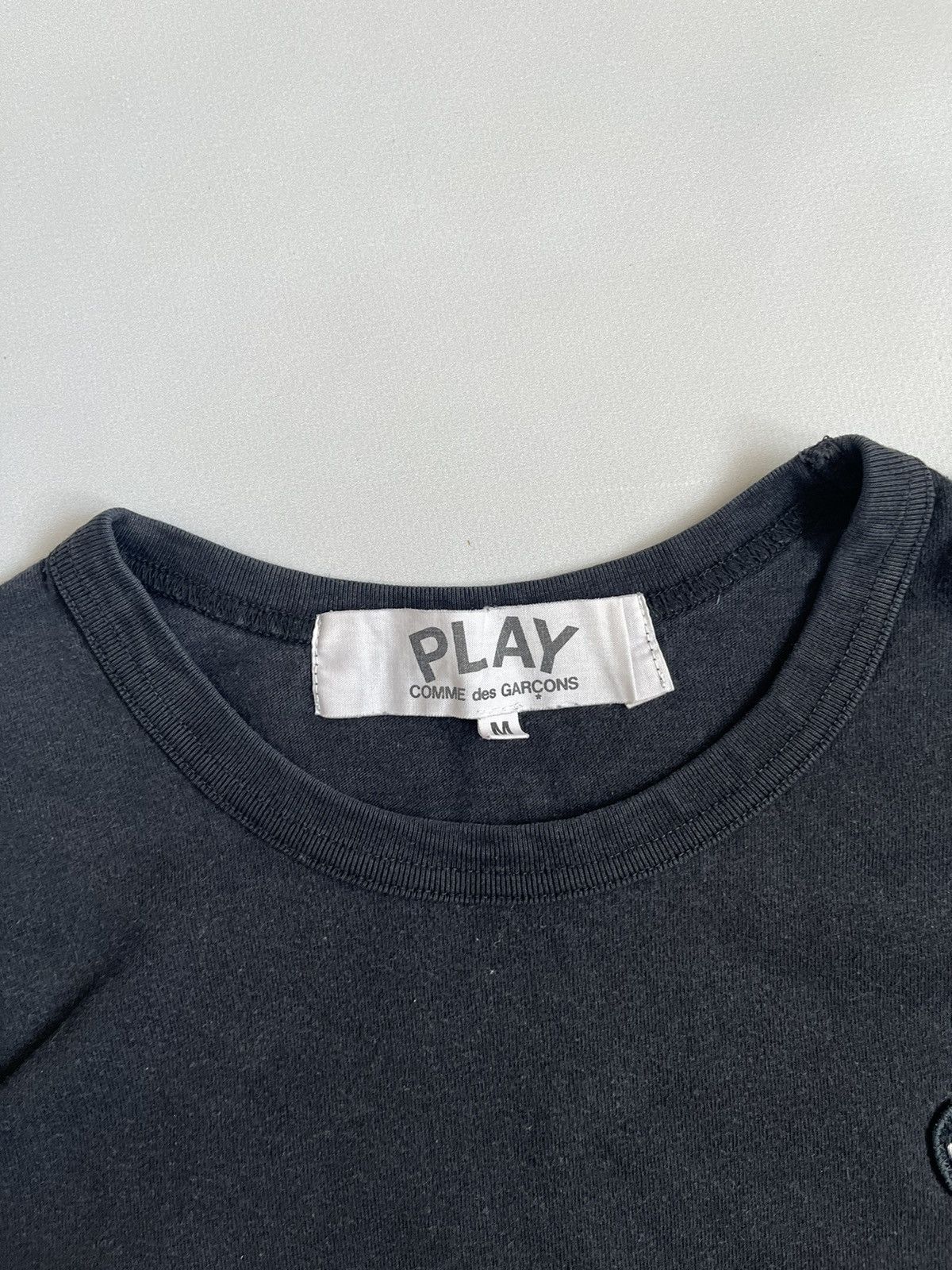 Comme des Garcons × Japanese Brand COMME DES GARCONS CDG Play Woman’s Black Heart Long Sleeve Size M / US 6-8 / IT 42-44 - 3 Thumbnail