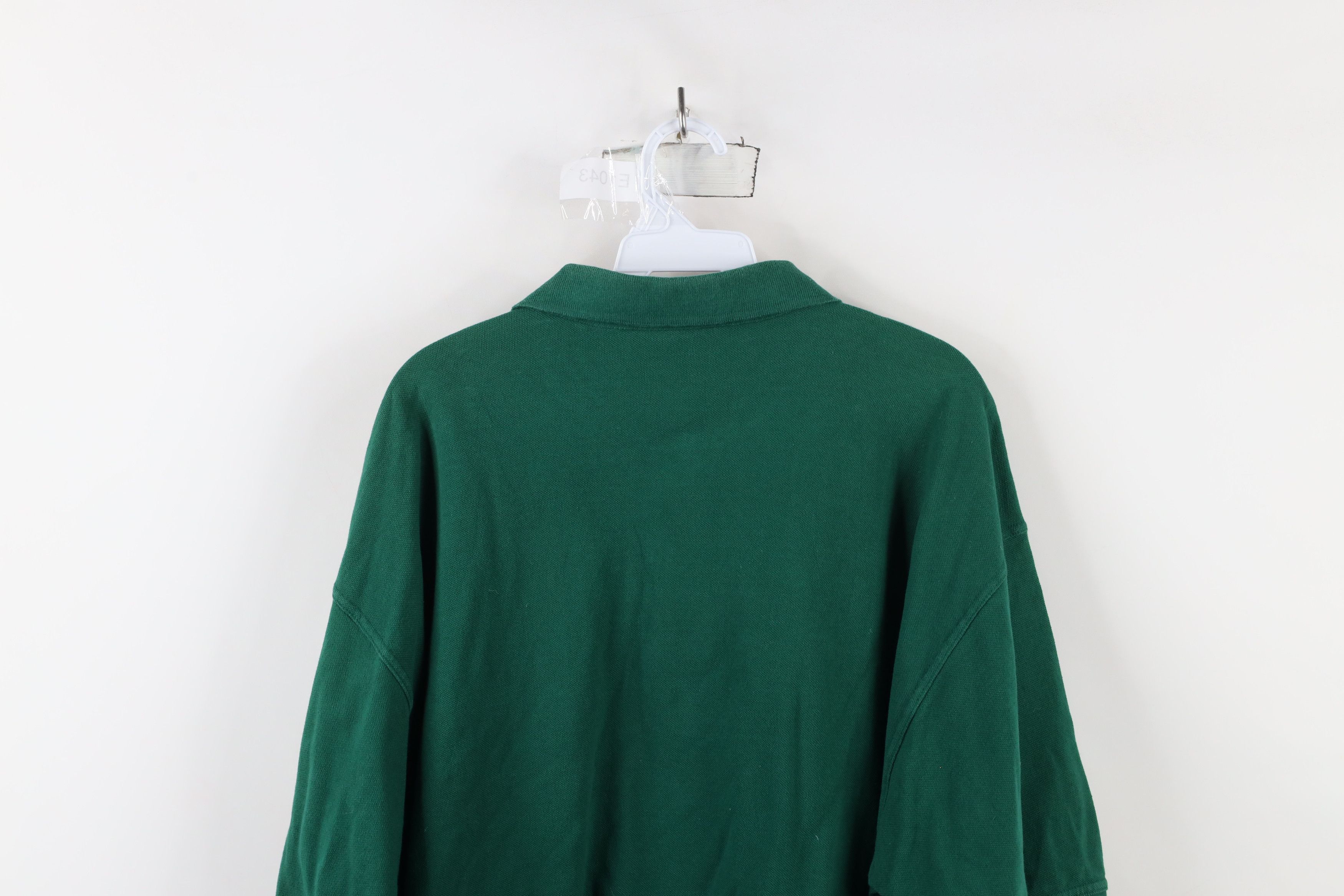Vintage Vintage 90s Streetwear Cotton Collared Polo Shirt Green Size US XXL / EU 58 / 5 - 11 Thumbnail