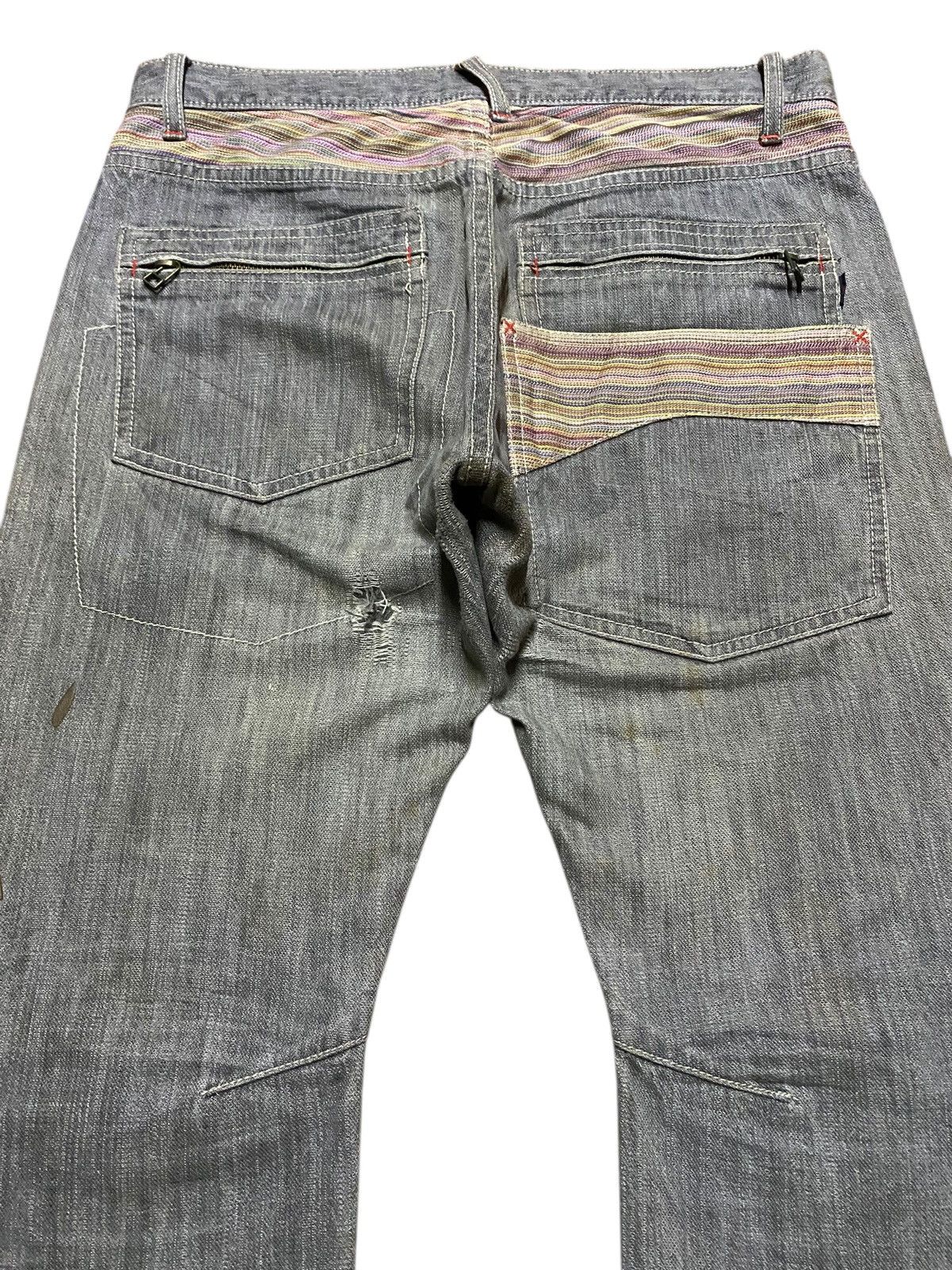 Le Grande Bleu (L.G.B.) Vintage Japanese Brand Wild Khakis Grunge Distressed Jeans Size US 32 / EU 48 - 4 Thumbnail