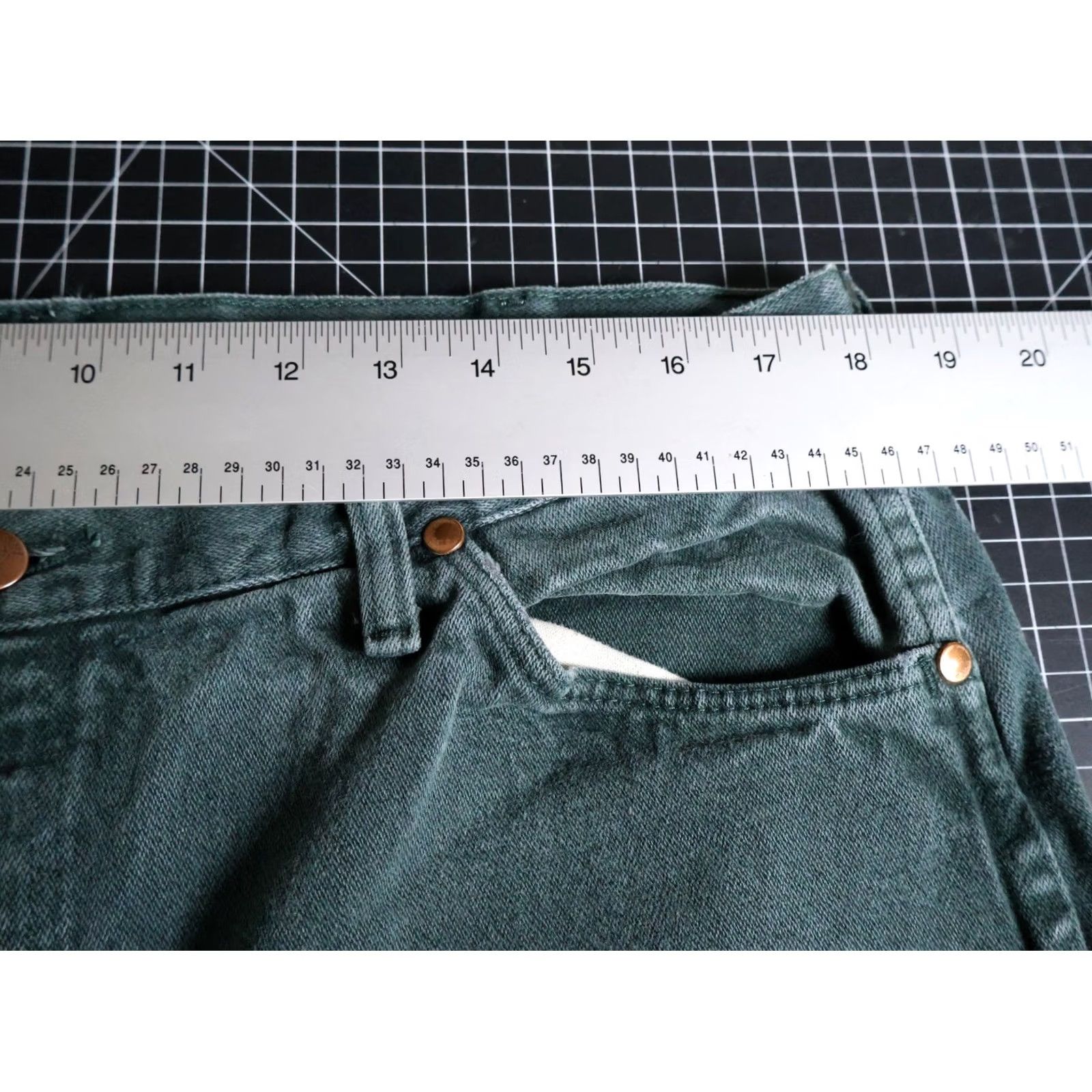 Wrangler VINTAGE Wrangler Cowboy Cut Jeans Men's 36 x 31 Dark Green Straight Leg 90s Cowboy Retro Bindings Girls? [Note: No extra text] Size US 36 / EU 52 - 5 Thumbnail