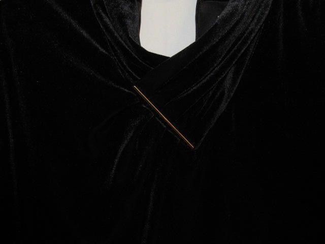 Calvin Klein Elegant Black Velvet Sleeveless Dress Detail Calvin Klein Size M / US 6-8 / IT 42-44 - 3 Thumbnail