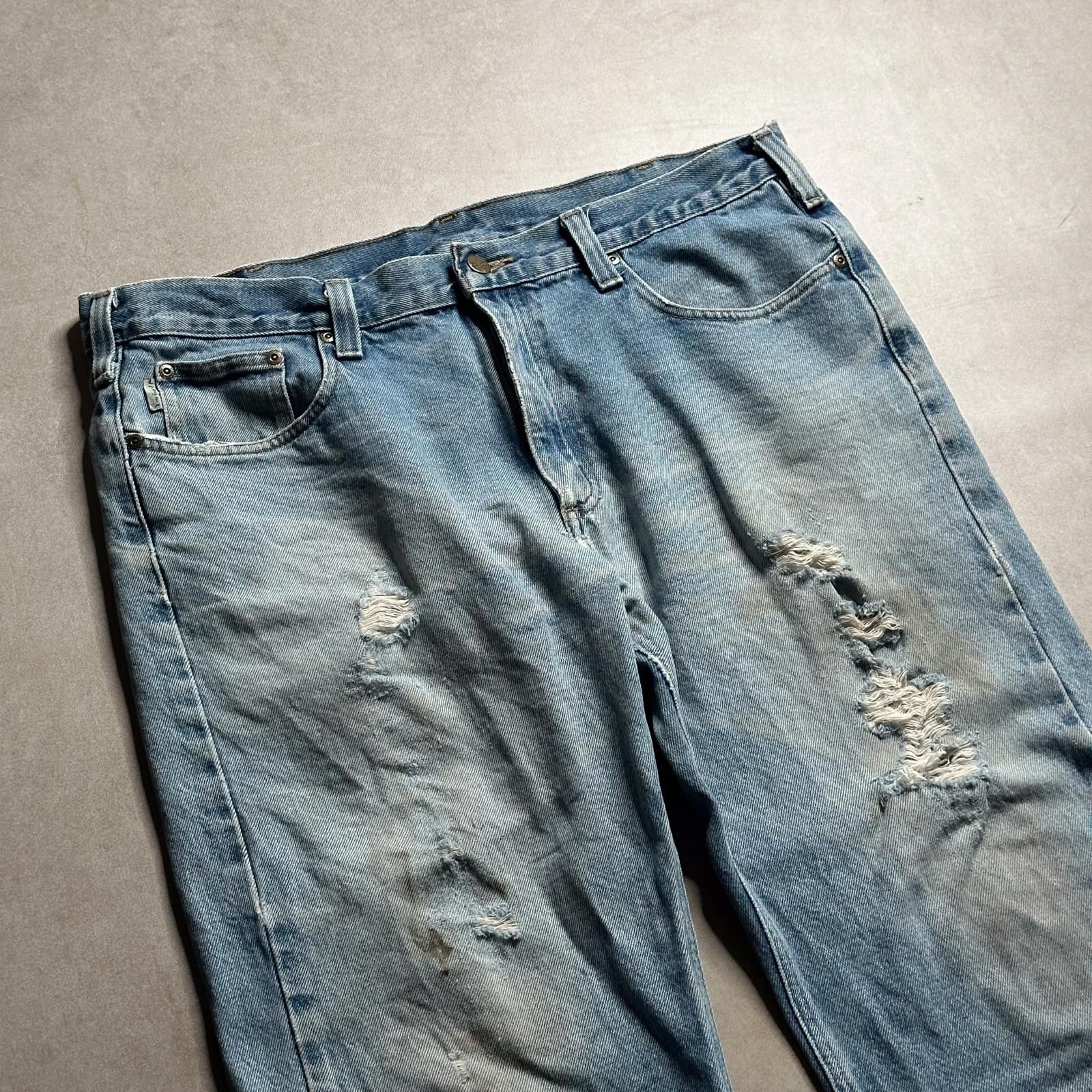 Carhartt Vintage Carhartt Ripped Jeans - 38in Size US 38 / EU 54 - 2 Thumbnail
