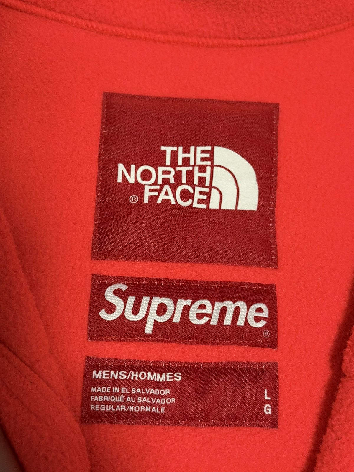 The North Face Supreme tnf the north face RTG fleece jacket bright red Size US L / EU 52-54 / 3 - 5 Thumbnail