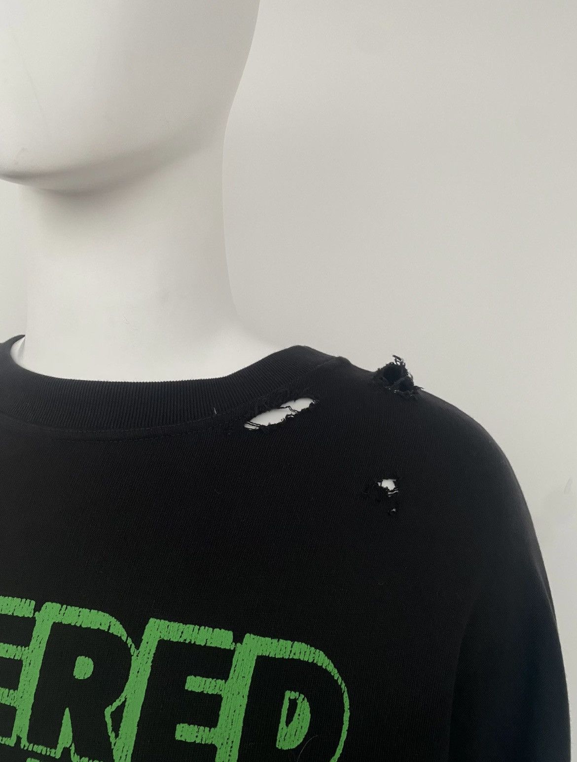 Raf Simons raf simons ghost face black vandalism sweatshirt Size US M / EU 48-50 / 2 - 9 Thumbnail