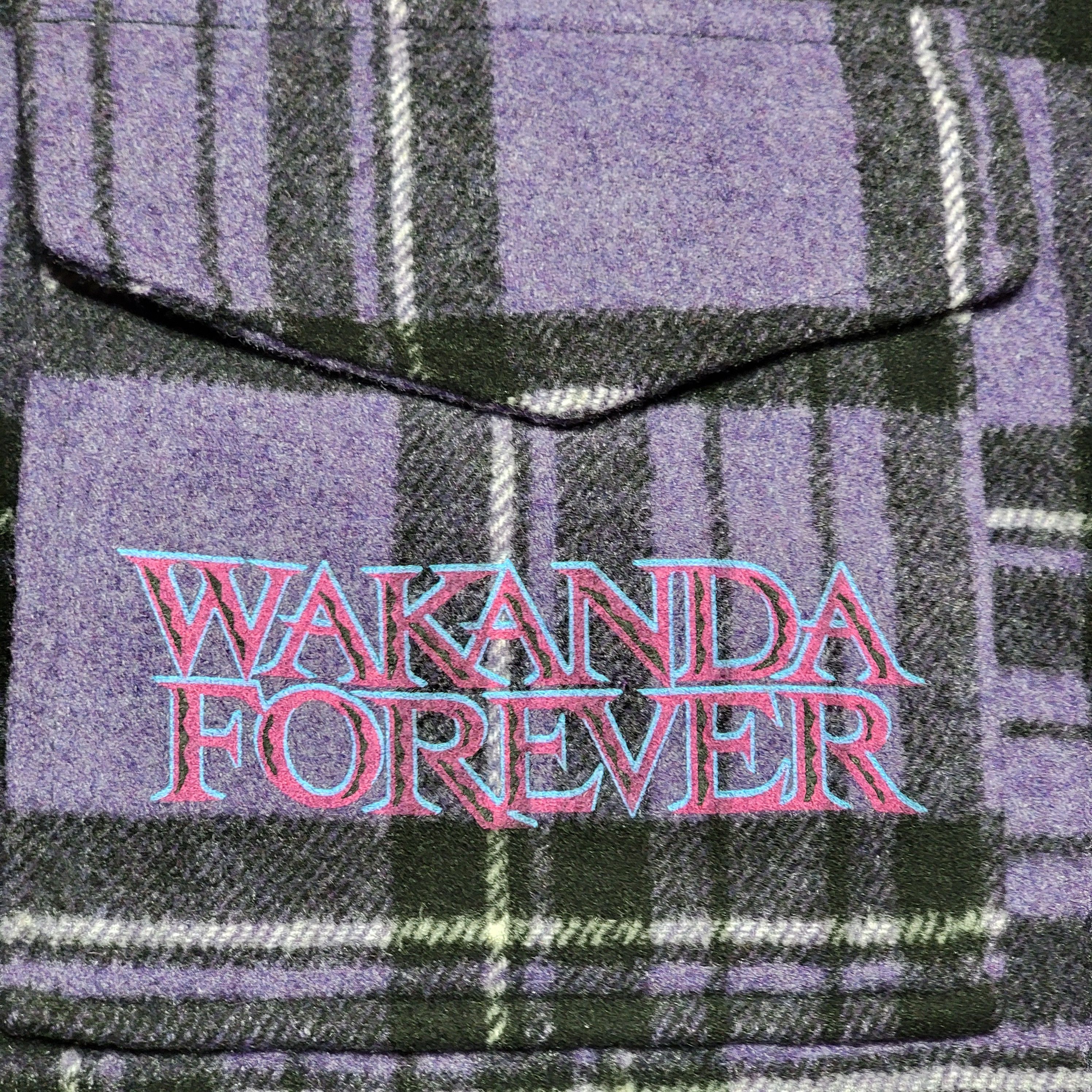 Marvel Comics Marvel Wakanda Forever Full Button Fleece Shacket - Medium Size US M / EU 48-50 / 2 - 3 Thumbnail