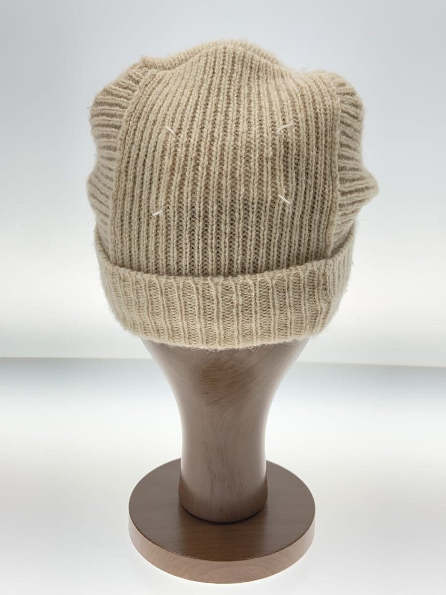 4 Stitch Motif Wool Knit Beanie Cap