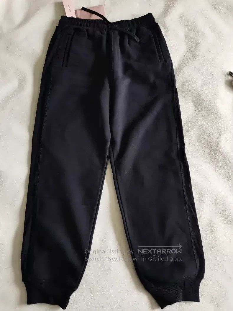 Miu Miu Miu Miu 40 Black sweater pants Size 39" - 2 Thumbnail