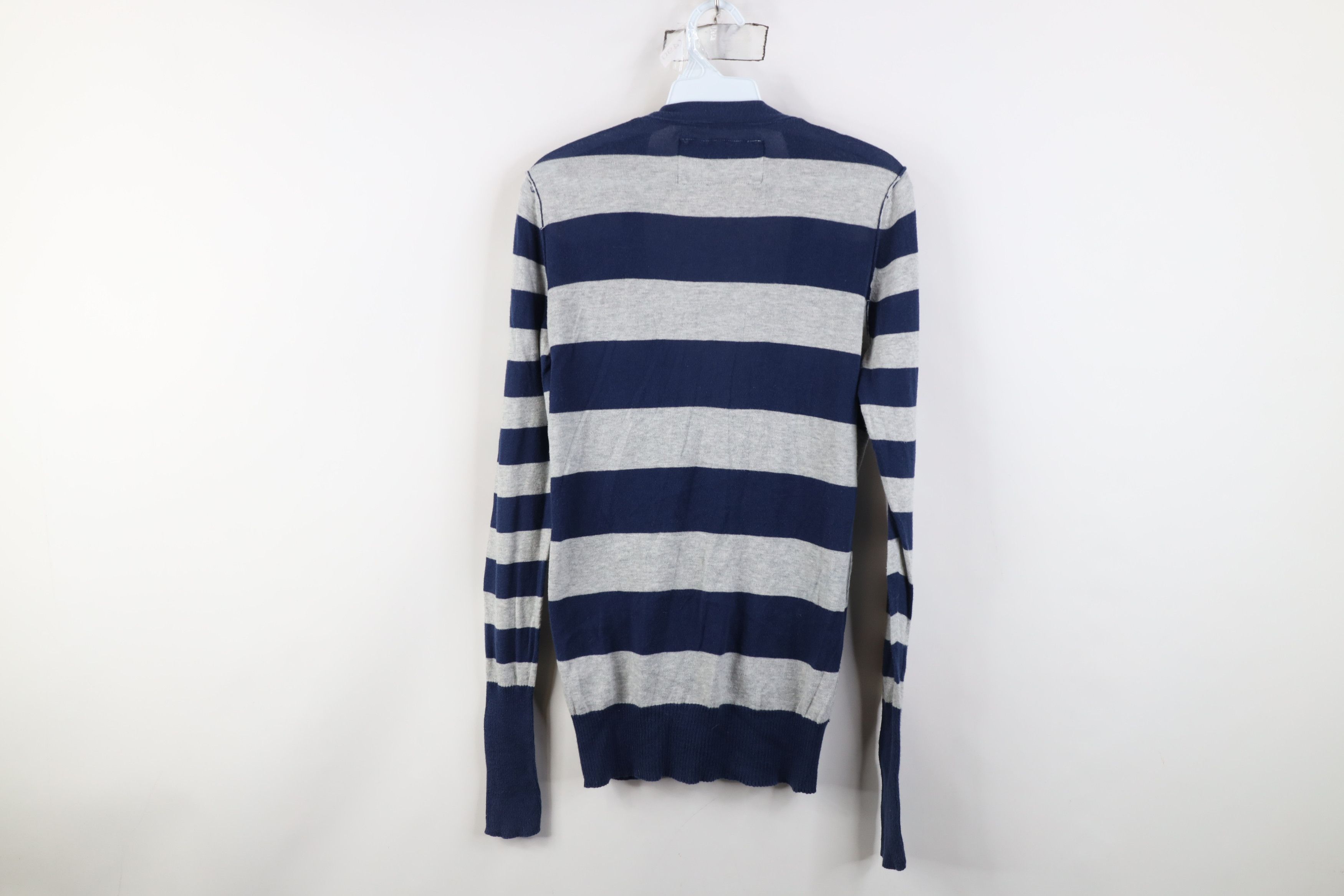 American Eagle Outfitters Vintage 90s Y2K American Eagle Striped Knit Cardigan Sweater Size S / US 4 / IT 40 - 11 Thumbnail