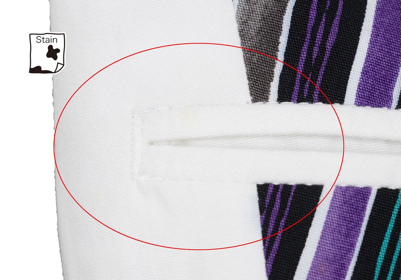 Issey Miyake Cotton Asymmetric Stripe Vest in Black, Purple, Green, Size Size US M / EU 48-50 / 2 - 6 Thumbnail