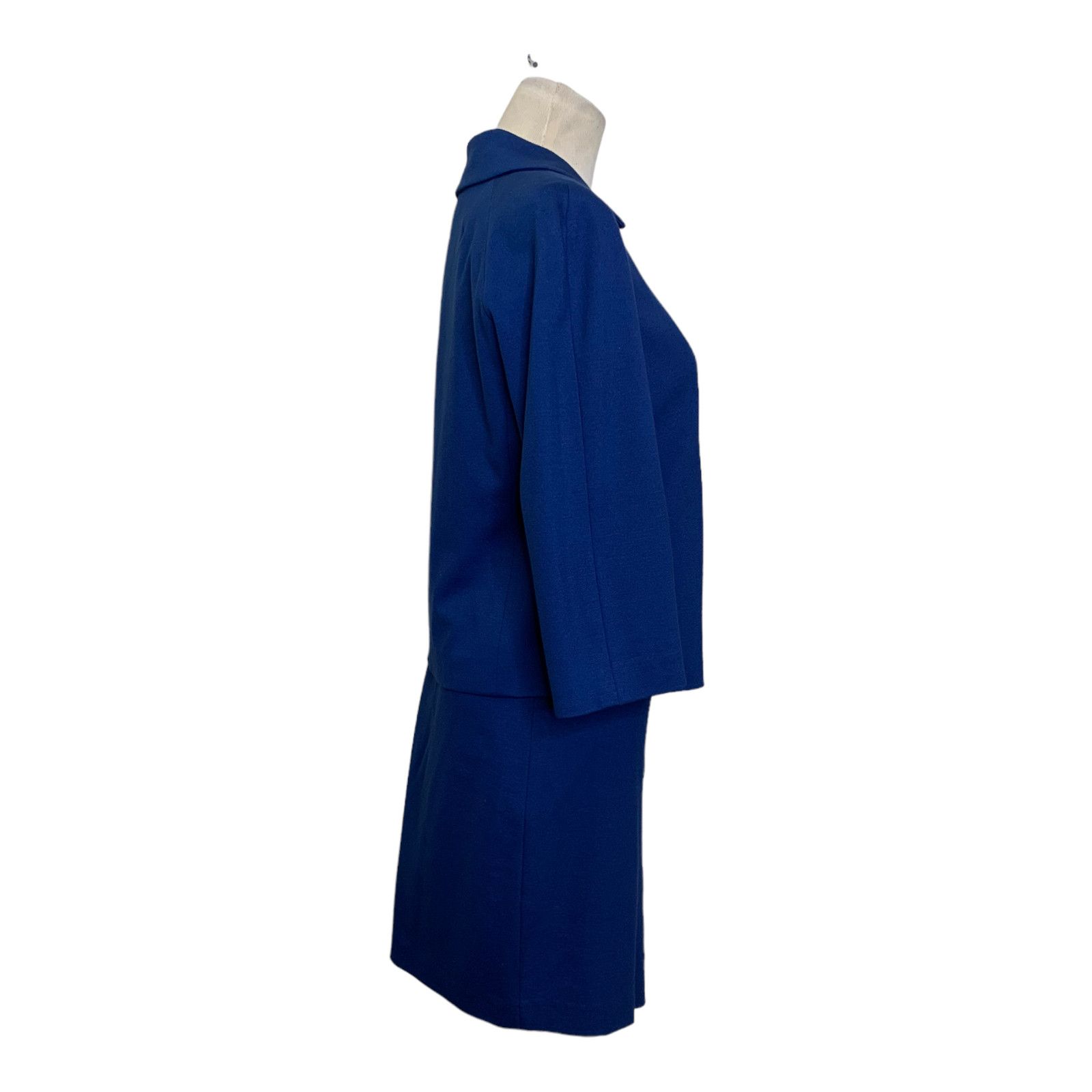 Talbots Talbots blue power suit set blazer is 4P skirt is 6P Size S / US 4 / IT 40 - 13 Thumbnail