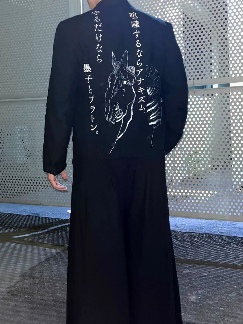Yohji Yamamoto Yohji Yamamoto 21ss Horses Cropped Jacket 2505-Nextarrow Size US M / EU 48-50 / 2 - 6 Thumbnail