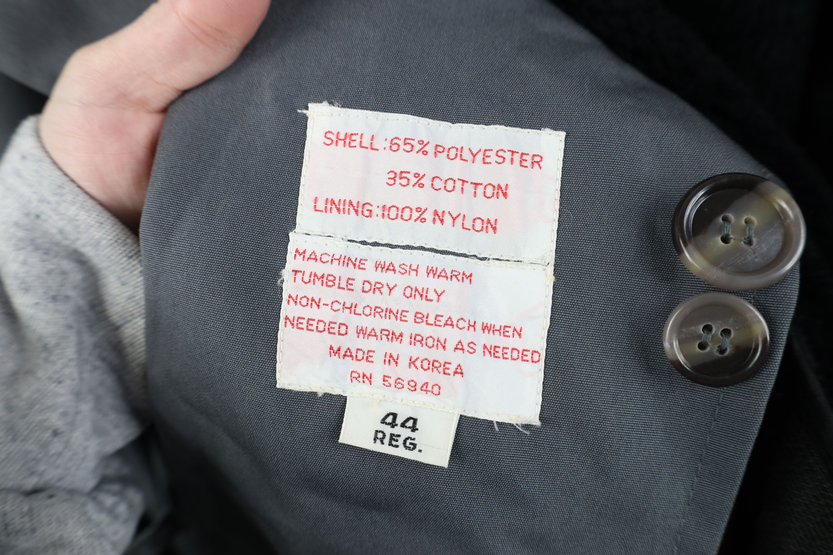 Vintage Vintage 70s Streetwear Lined Trench Coat Rain Jacket Gray Size US XXL / EU 58 / 5 - 14 Thumbnail
