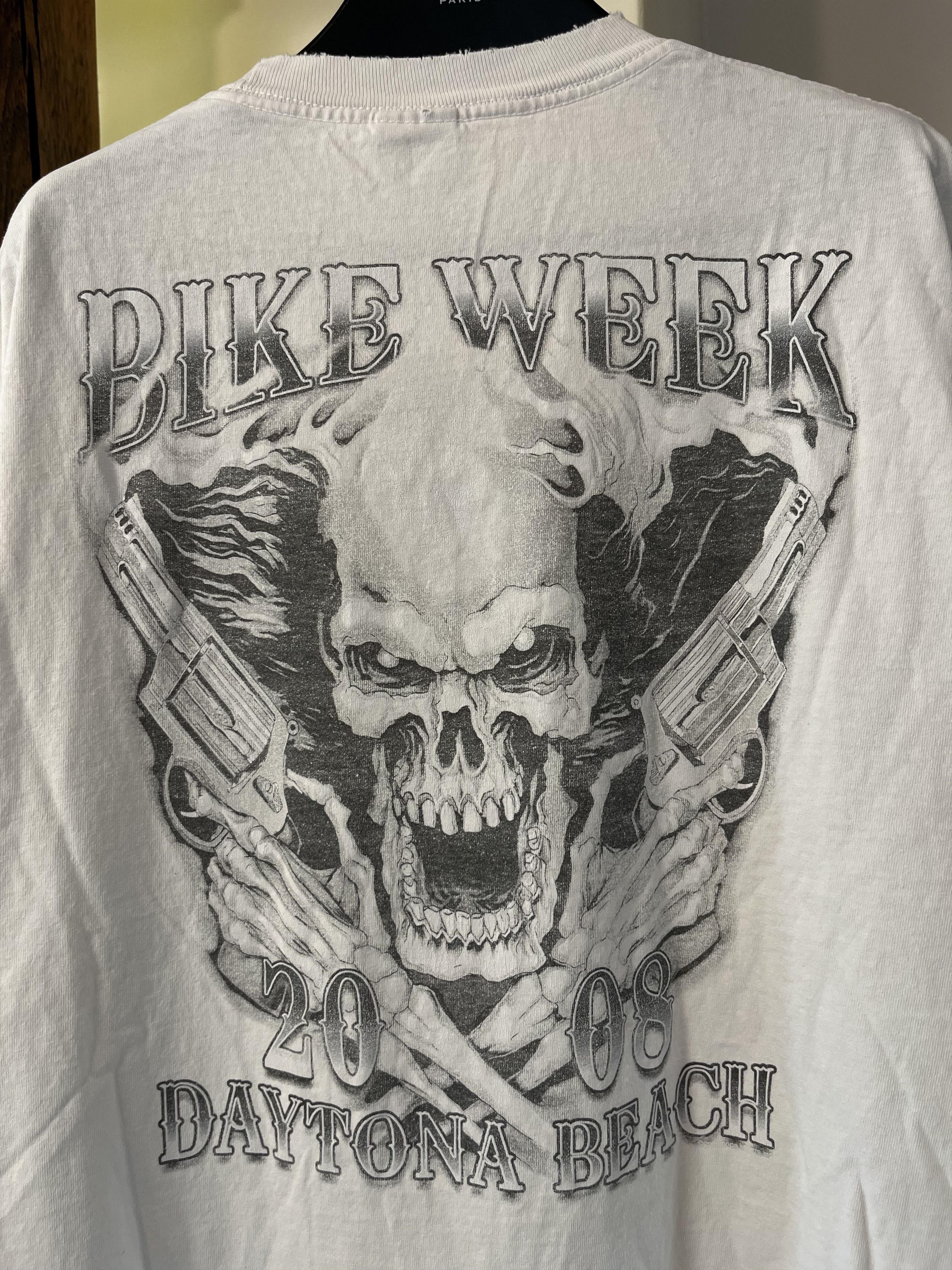 Affliction × Vintage Vintage 2008 Bike Week Daytona Beach Skull Harley Davidson Size US XL / EU 56 / 4 - 4 Thumbnail