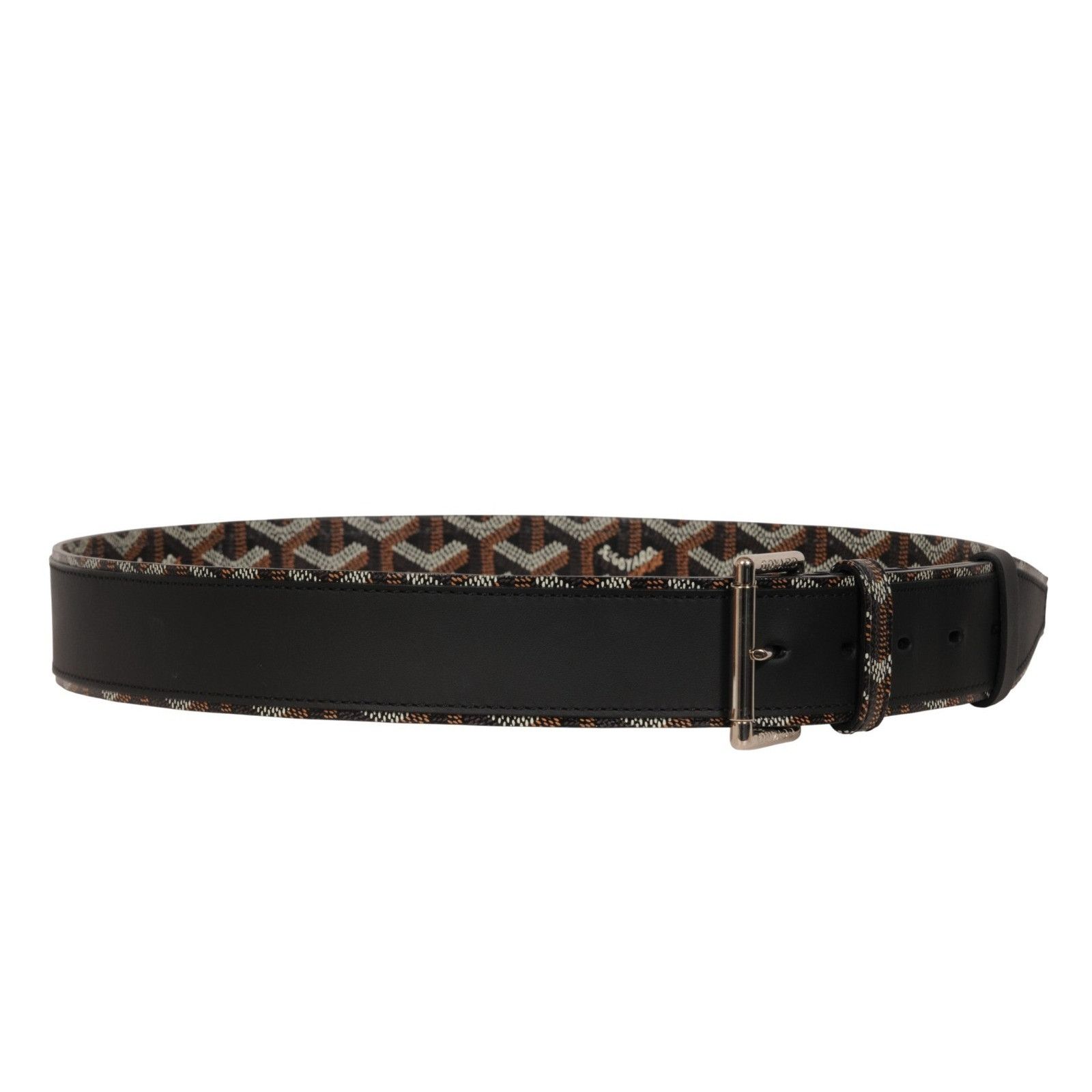 Goyard Florida II Belt 90 29 30 31 Black Brown Goyardine Canvas Size ONE SIZE - 3 Thumbnail