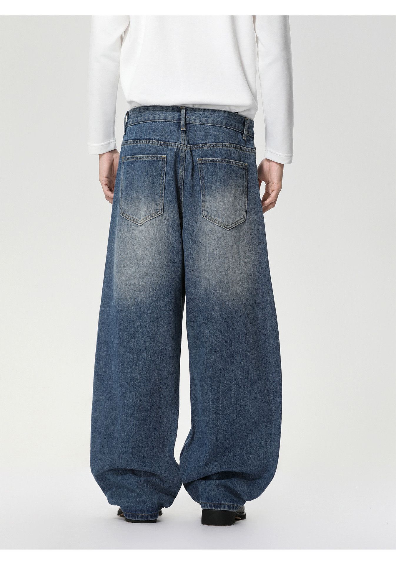 Vintage Men's Japanese Retro Casual Curved Loose Y2K Jeans Size US 32 / EU 48 - 6 Thumbnail