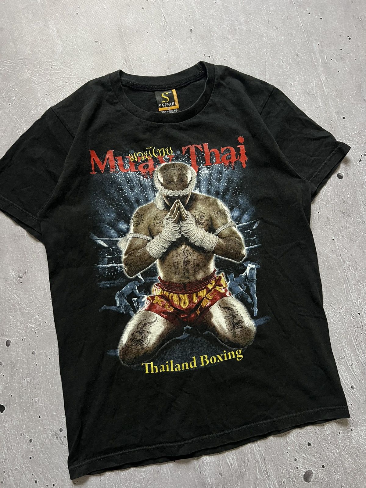 Other Muay Thai Thailand Boxing Graphic T-Shirt Sz M Short Length Size US M / EU 48-50 / 2 - 1 Thumbnail