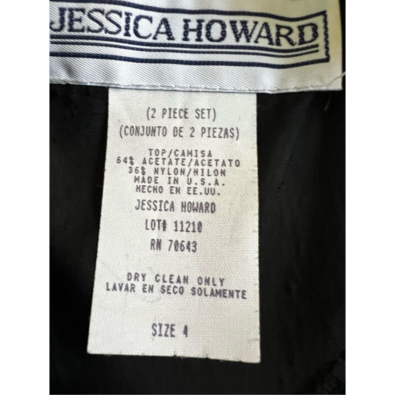 Vintage Women's Jessica Howard Black Velvet Skirt Suit Size 4 Size 27" / US 4 / IT 40 - 13 Thumbnail