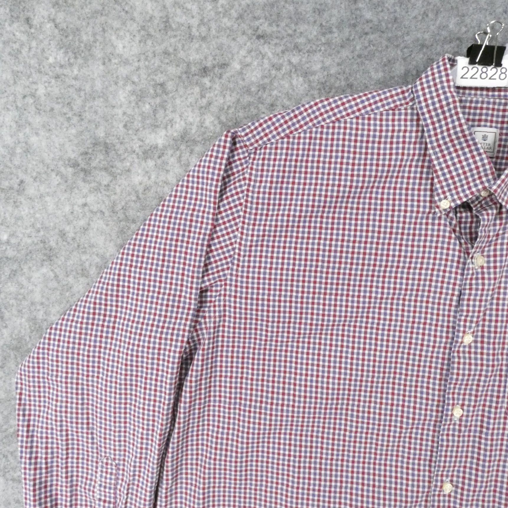 Peter Millar Peter Millar Shirt Mens XL Long Sleeve Button-Up Plaid Blue Red Size US XL / EU 56 / 4 - 3 Thumbnail