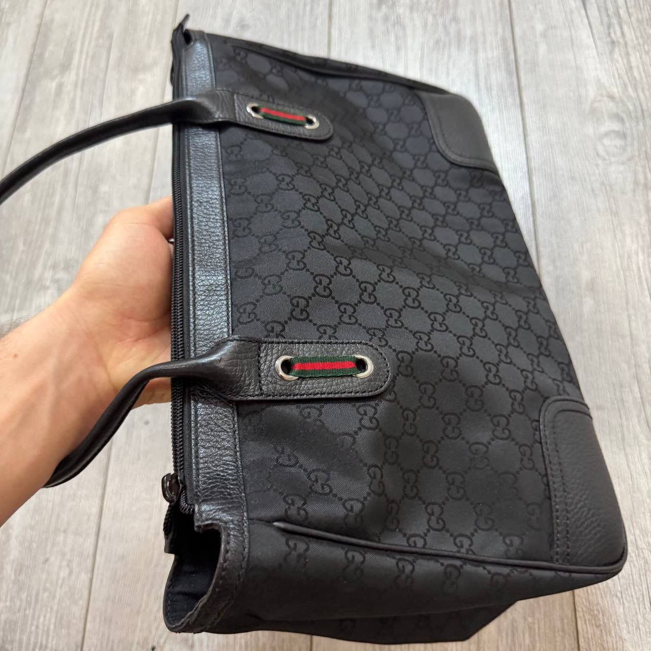 Gucci Gucci GG Nylon Sherry Line Tote Bag Handbag Size ONE SIZE - 6 Thumbnail