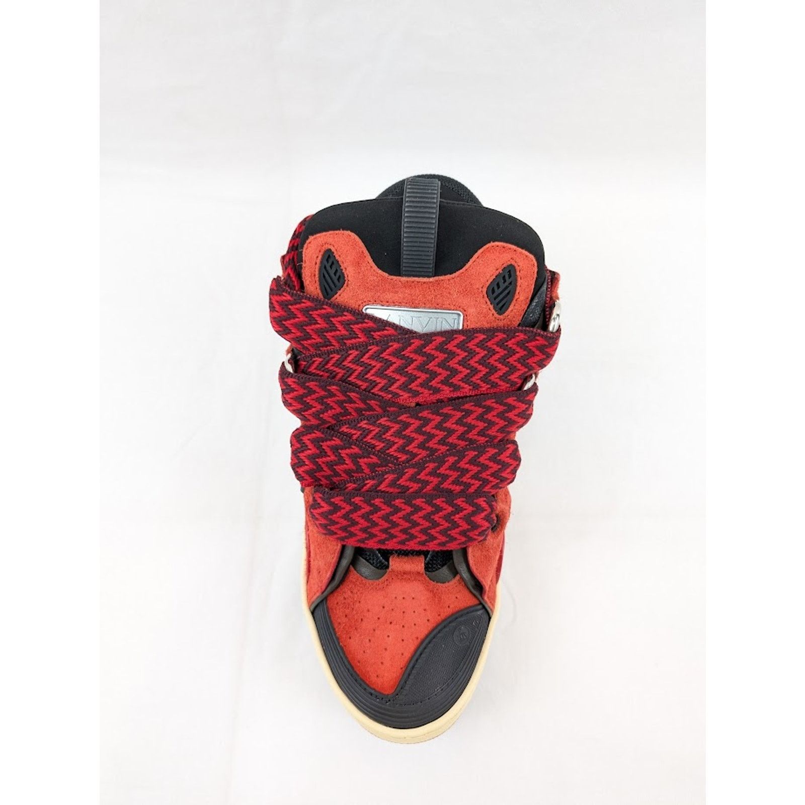 Lanvin o1rshd1 Curb Sneakers in Poppy Red/Black 42 Size US 9 / EU 42 - 7 Thumbnail