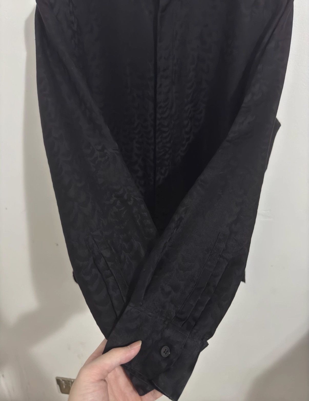Saint Laurent Paris Saint Laurent Runway Silk Heart Dark Leopard Print Shirt Size US L / EU 52-54 / 3 - 4 Thumbnail