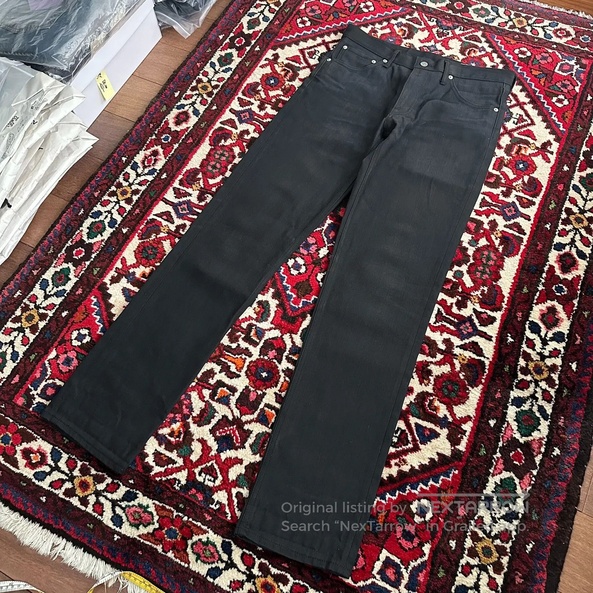 Visvim visvim black denim pants with snake skin texture. Size US 32 / EU 48 - 3 Thumbnail