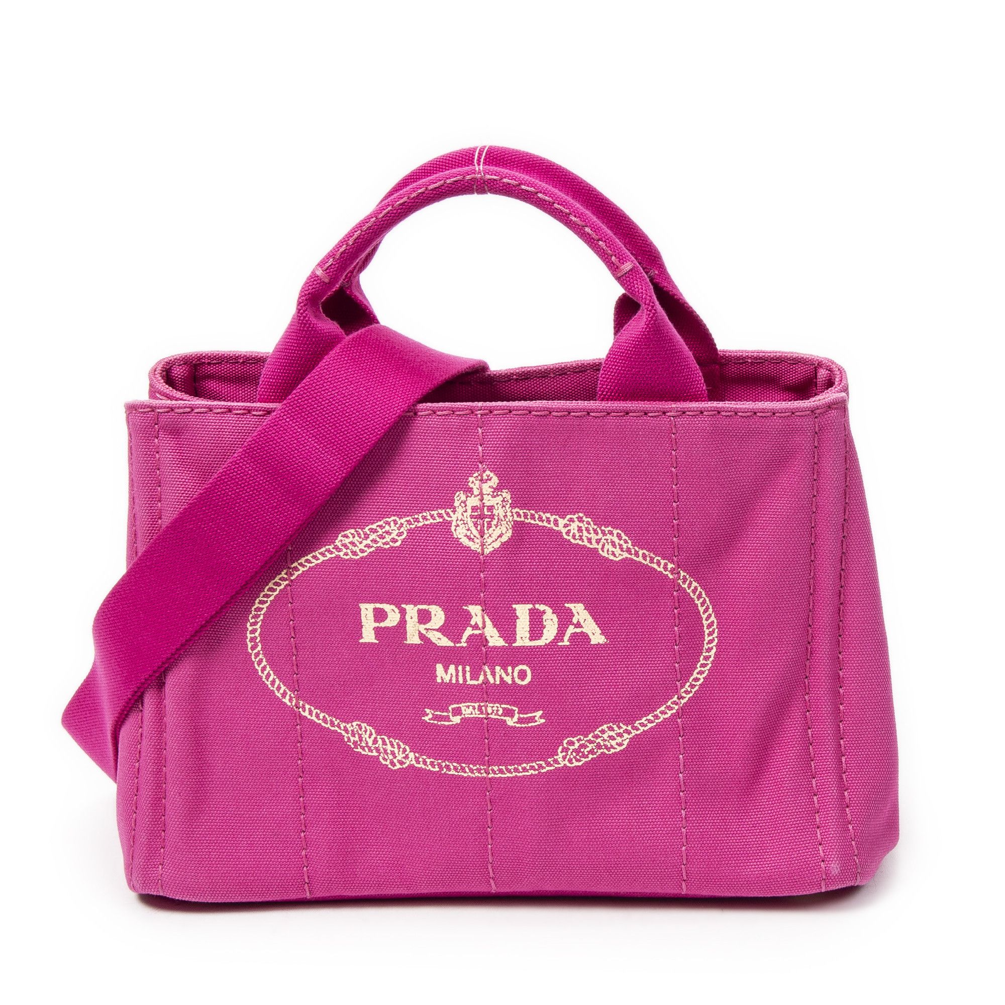 Prada Small Canapa Tote Size ONE SIZE - 1 Thumbnail