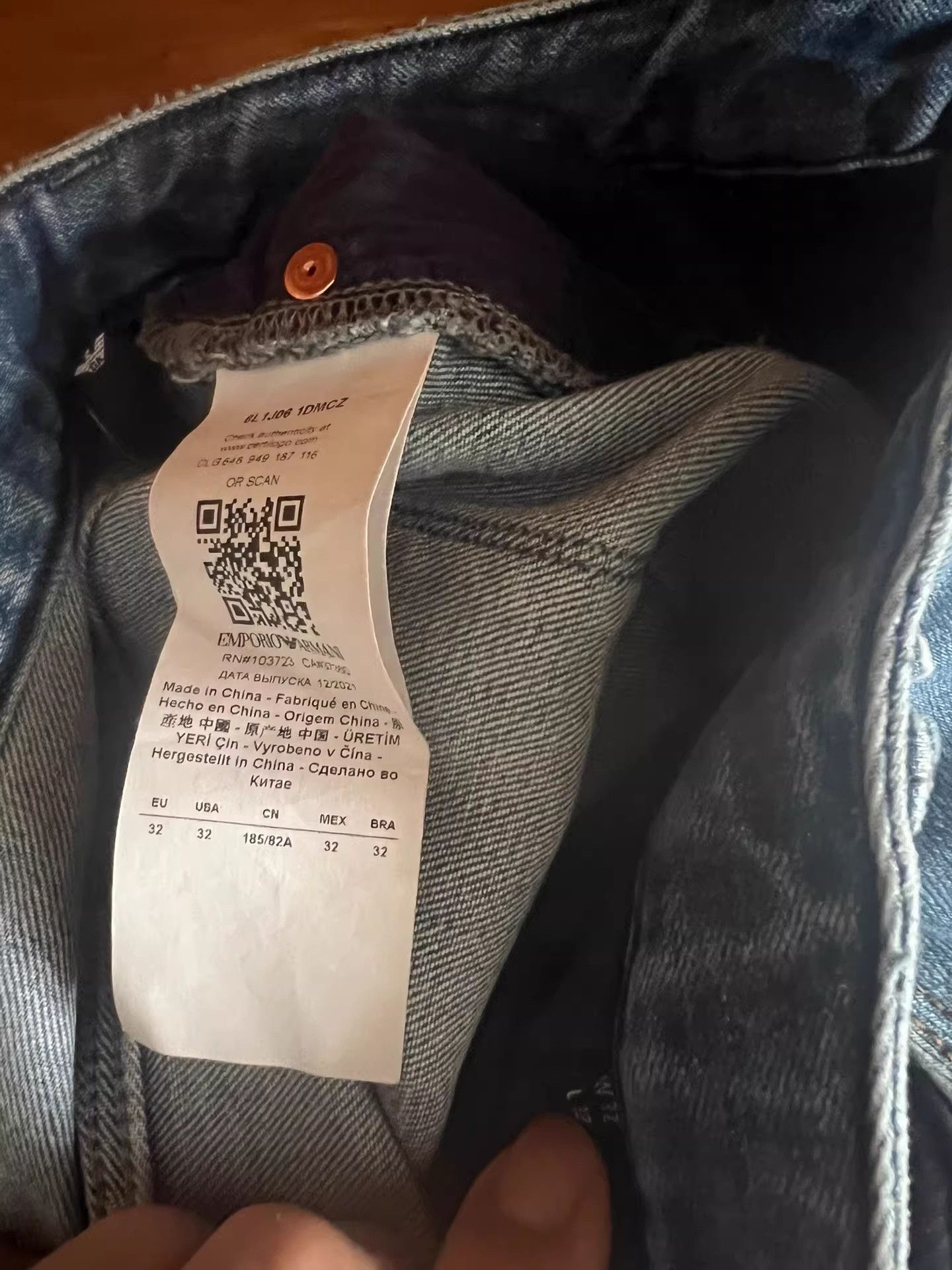 Emporio Armani Emporio Armani Washed Distressed Jeans Size US 32 / EU 48 - 8 Thumbnail