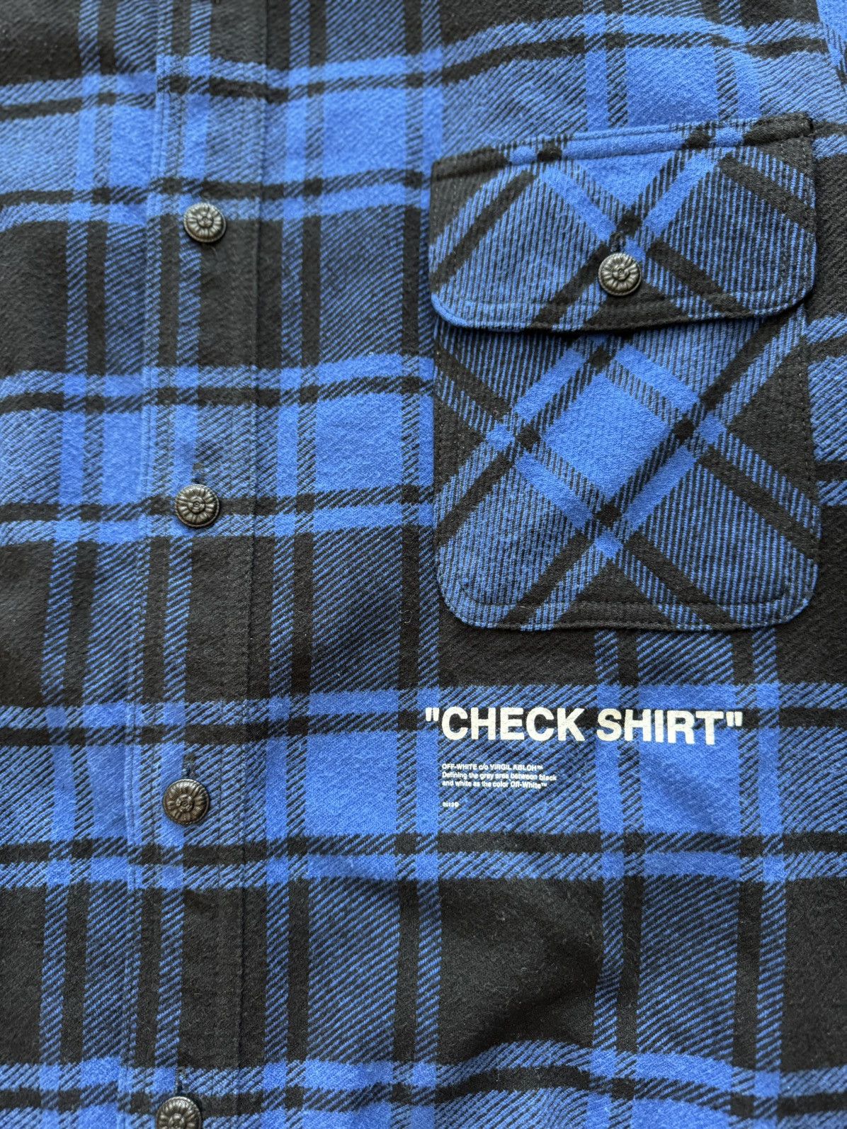Off-White Off White FW18 Check Shirt Size US L / EU 52-54 / 3 - 4 Thumbnail