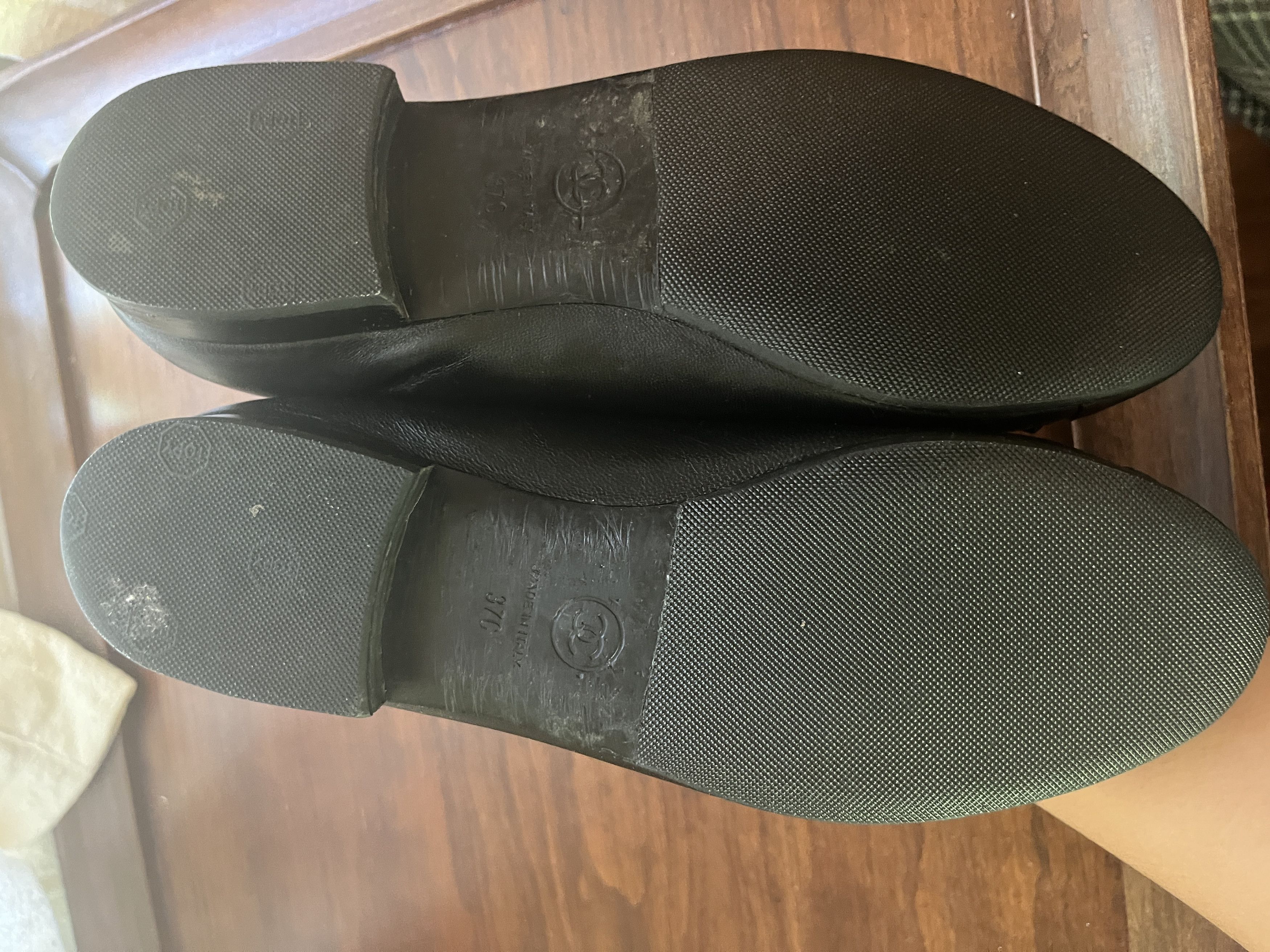 Chanel Chanel ballet flats black leather size 37 Size US 7 / IT 37 - 6 Thumbnail