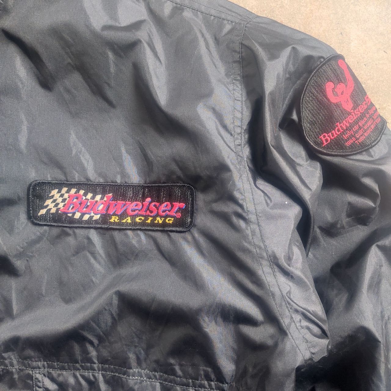Budweiser × Vintage Vintage 1998 Budweiser Racing Bomber Jacket Size US XL / EU 56 / 4 - 3 Thumbnail