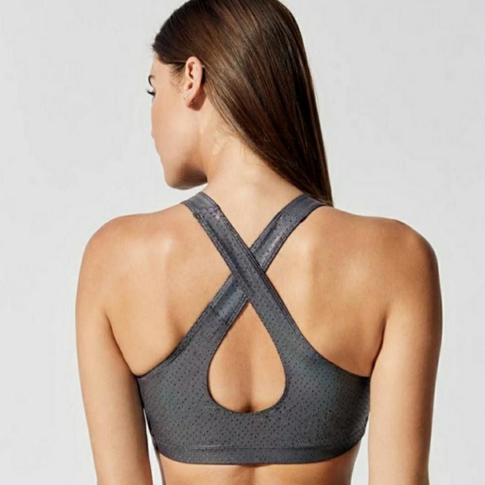 Carbon Galactic | Carbon38 | High Neck Longline Sport Bra Size ONE SIZE - 6 Thumbnail