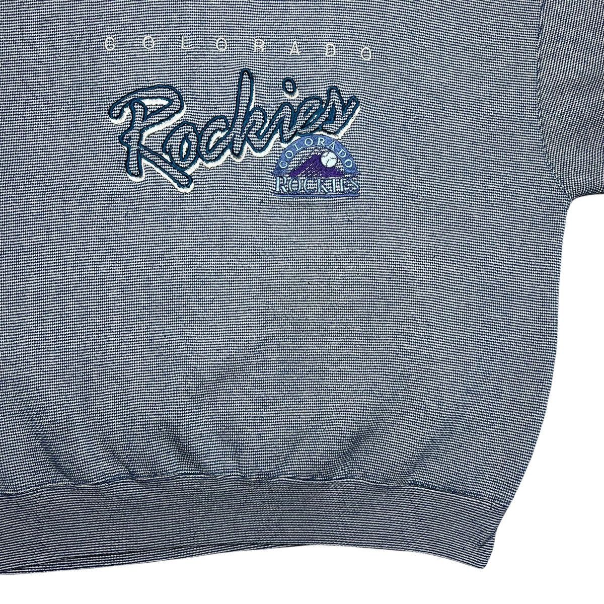 MLB 1990s MLB Colorado Rockies Lee Sport Embroidered Sweatshirt Size US XL / EU 56 / 4 - 8 Thumbnail