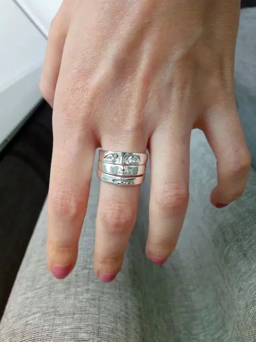 Jewelry Vintage Face Three Stack Finger Ring Set Size ONE SIZE - 3 Thumbnail