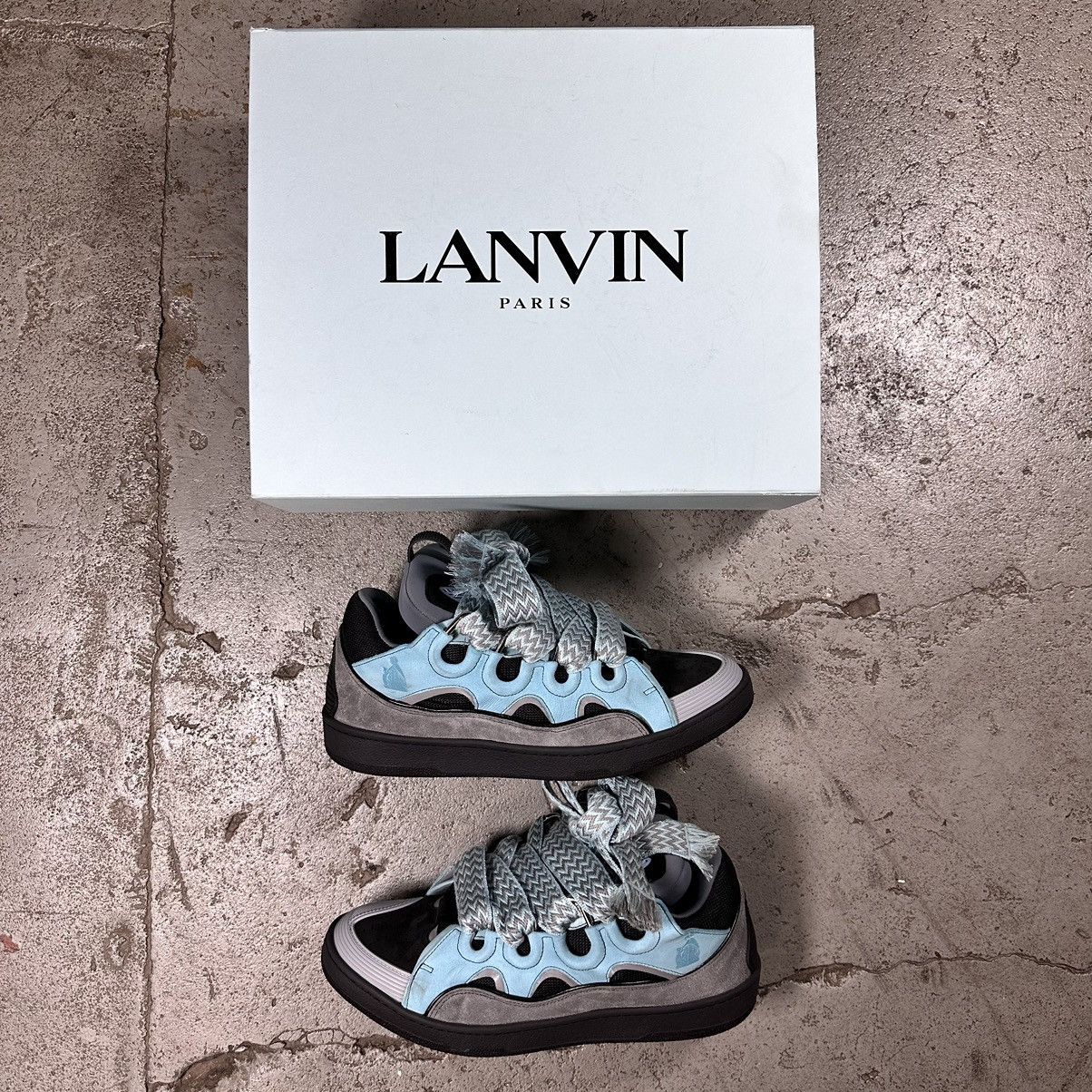 Pre-owned Lanvin Curb Sneaker ‘light Blue/anthracite'