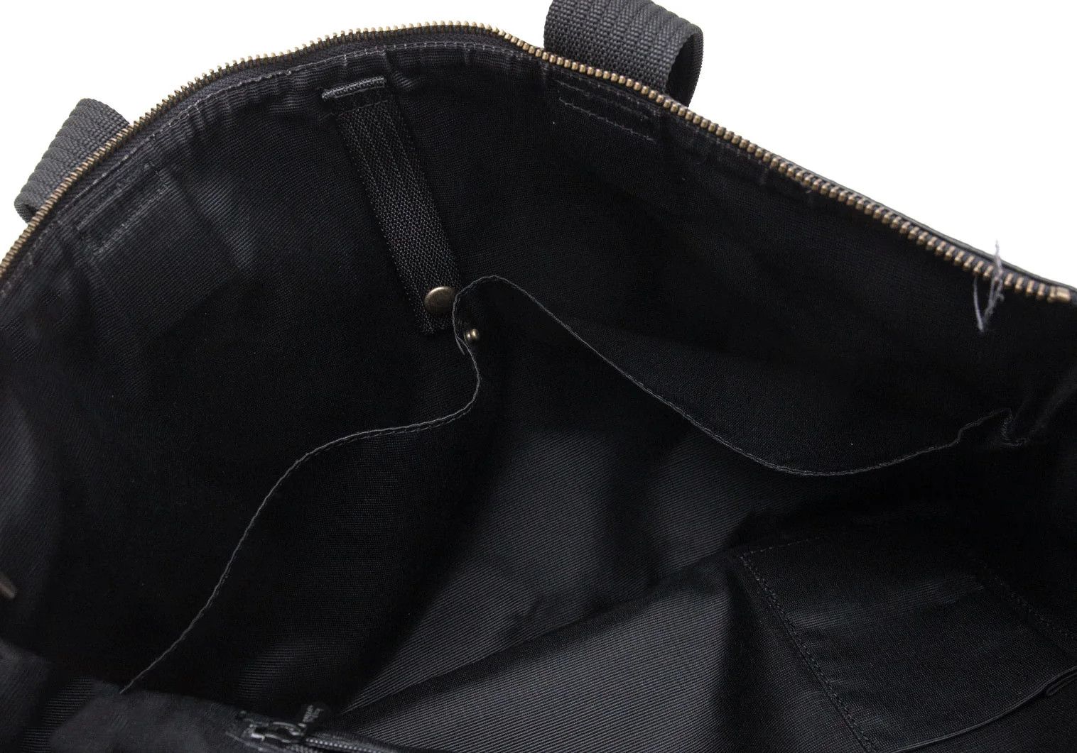 Jean Paul Gaultier Typography Embossed Tote Bag in Black/Bronze Size ONE SIZE - 15 Thumbnail