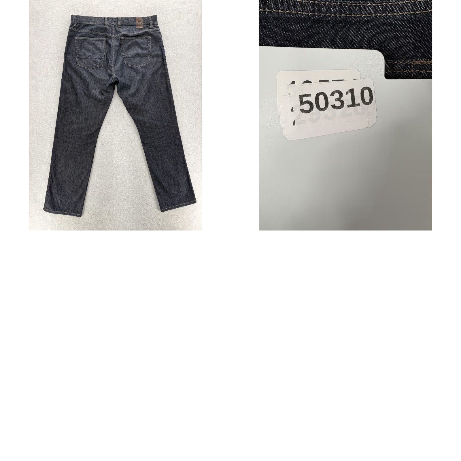 Vintage Alberto Stone Modern Fit Jeans Mens 36x32 Blue Dark Wash Regular Stretch Denim Jeans Wide Range Updated 90s Theme Mens Size US 36 / EU 52 - 9 Thumbnail