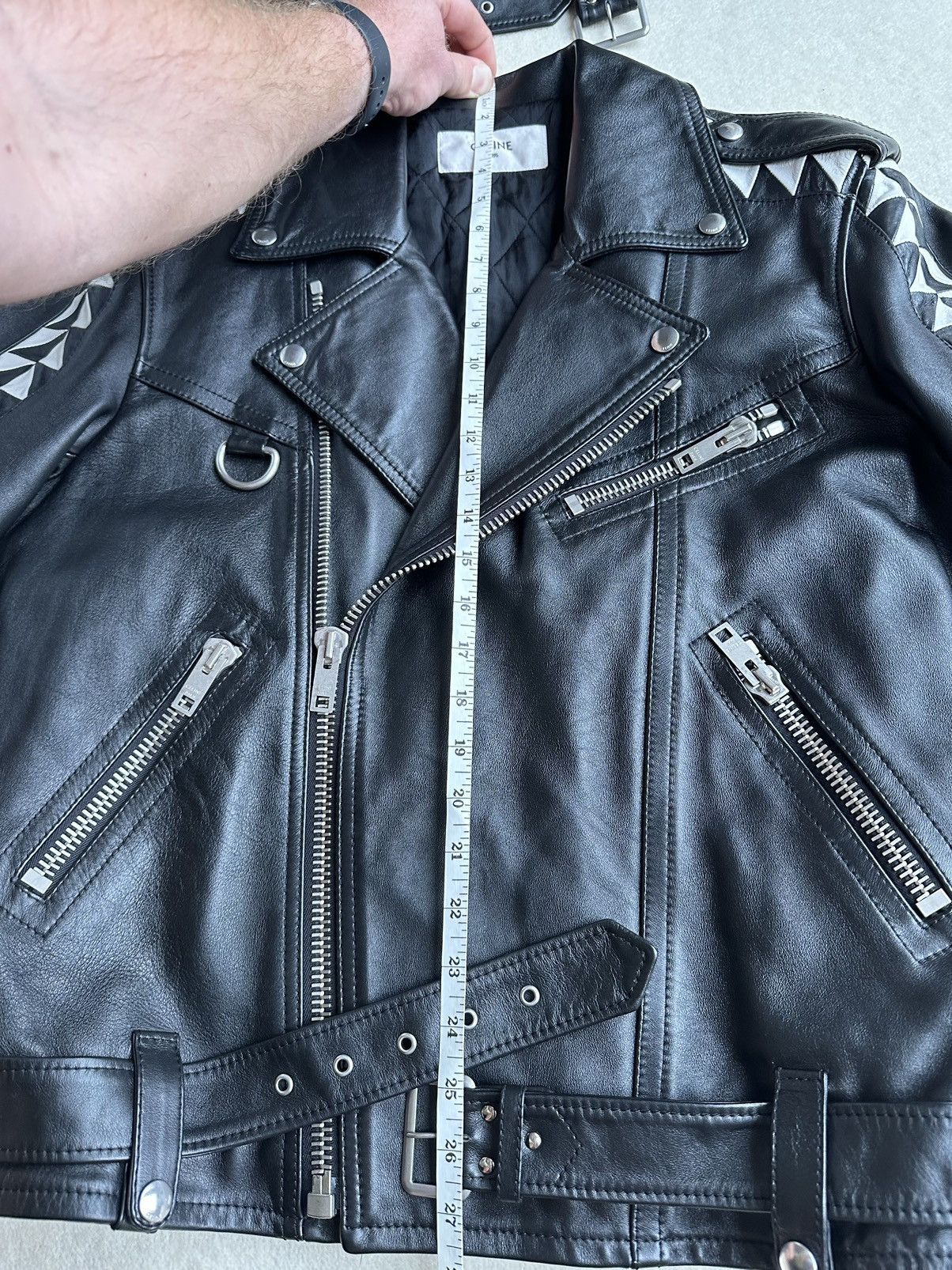 Celine SS22 $6500🤑 Celine biker D Ring leather jacket Hedi grail 48 Size US M / EU 48-50 / 2 - 8 Thumbnail