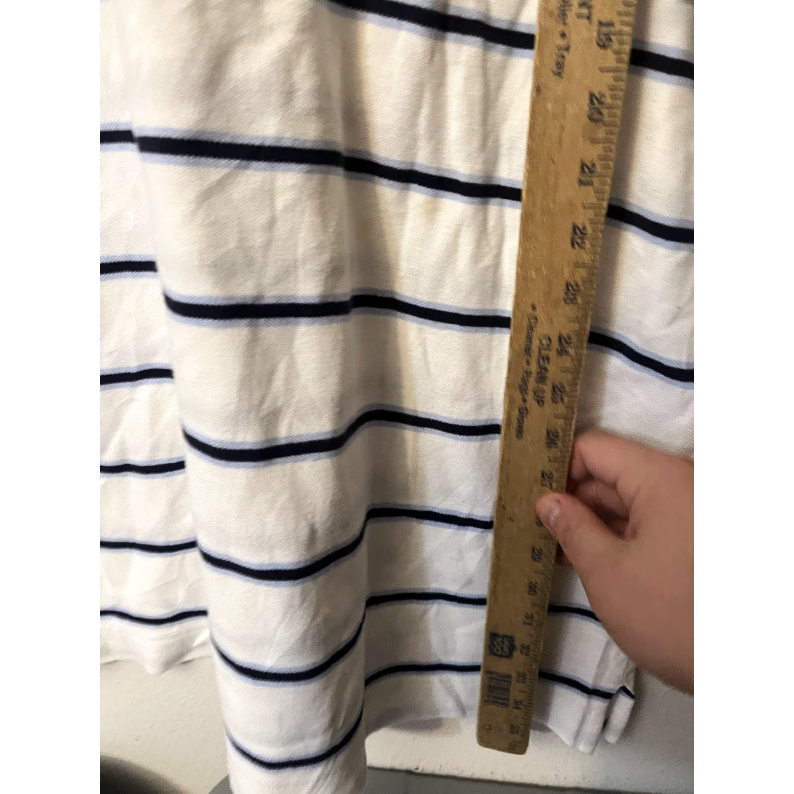 Nautica Nautica Polo Shirt Short Sleeve Mens XXL Blue White Striped Cotton Logo 2XL Regular Classic Golf Boating Shirt Polo Mens Size US XXL / EU 58 / 5 - 4 Thumbnail