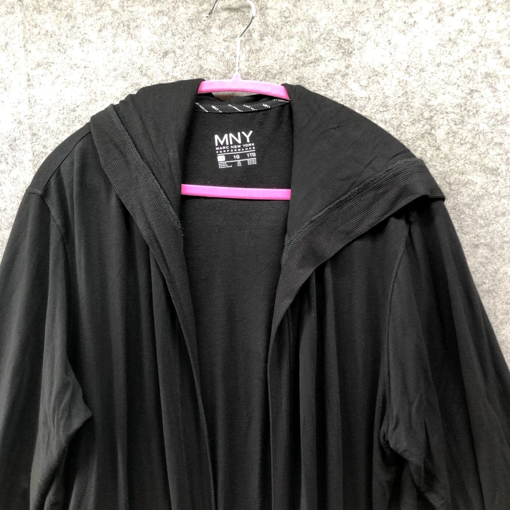 Vintage VINTAGE? No. Marc New York Performance Cardigan Womens 1X Black Jersey Knit Open Longline Shirt Womens Cardigan 1X Black Jersey Knit Open Longline Size XL / US 12-14 / IT 48-50 - 3 Thumbnail