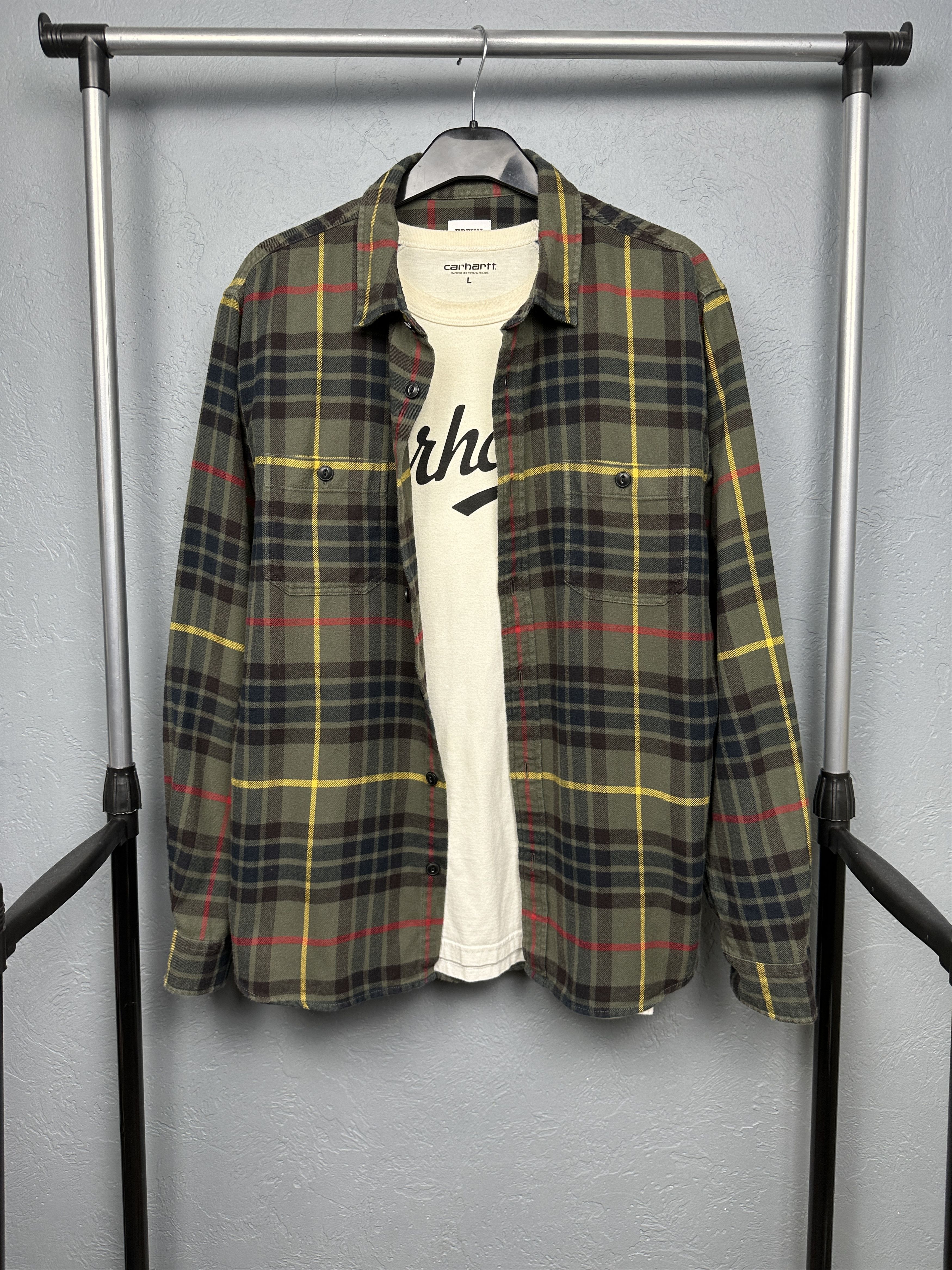 Edwin Edwin Mens Labour Flannel Plaid Shirt Size US L / EU 52-54 / 3 - 1 Thumbnail