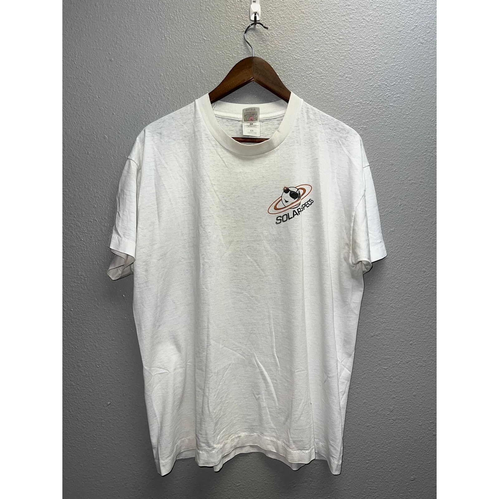 Fruit Of The Loom Vintage Solar Specs Shirt Sunglasses Space Thin Tee 90s L Size US L / EU 52-54 / 3 - 2 Thumbnail
