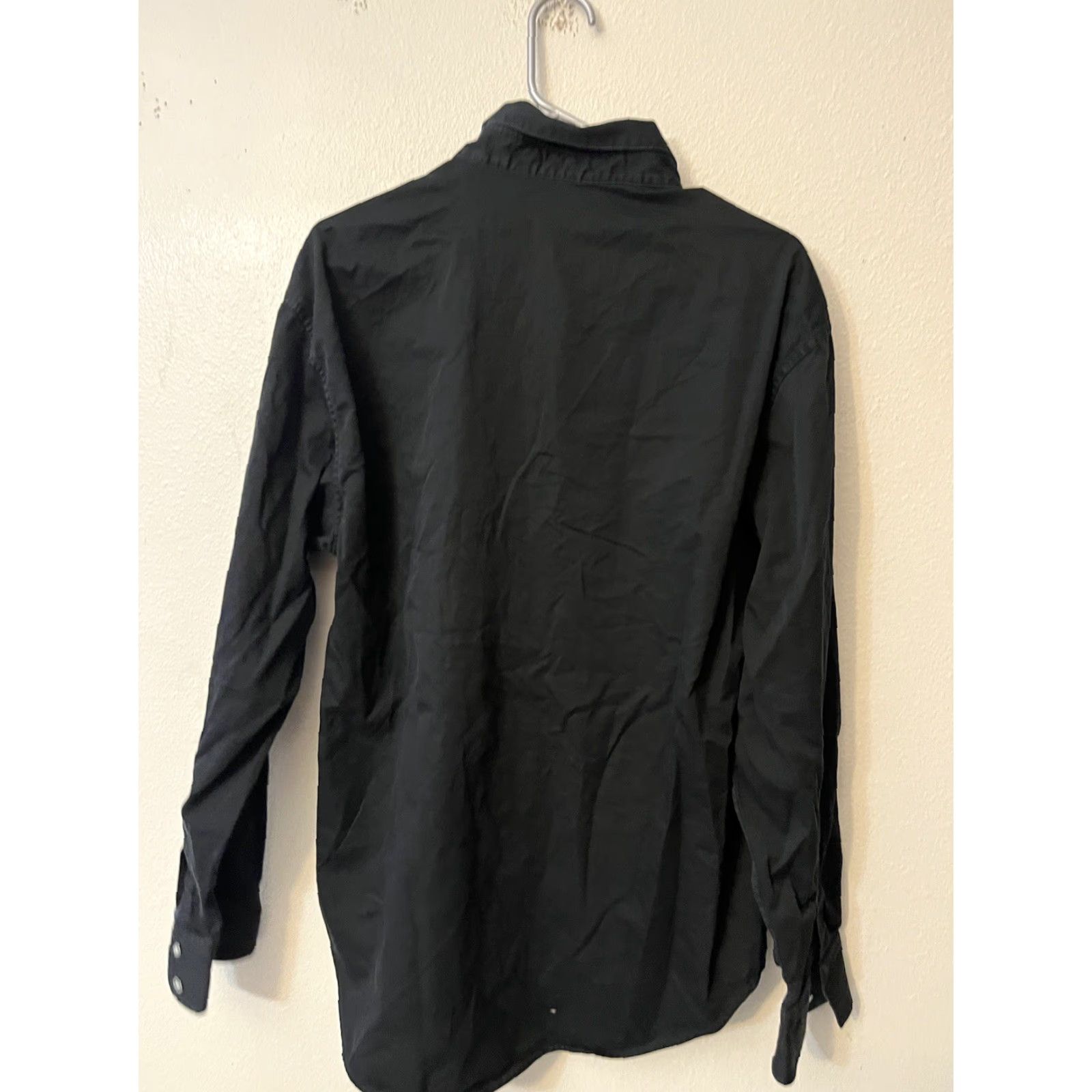 Robert Graham Robert Graham Shirt Mens XL Black Paisley Print Long Sleeve Button-Up Fold Cuffs Classic Fit Size US XL / EU 56 / 4 - 3 Thumbnail