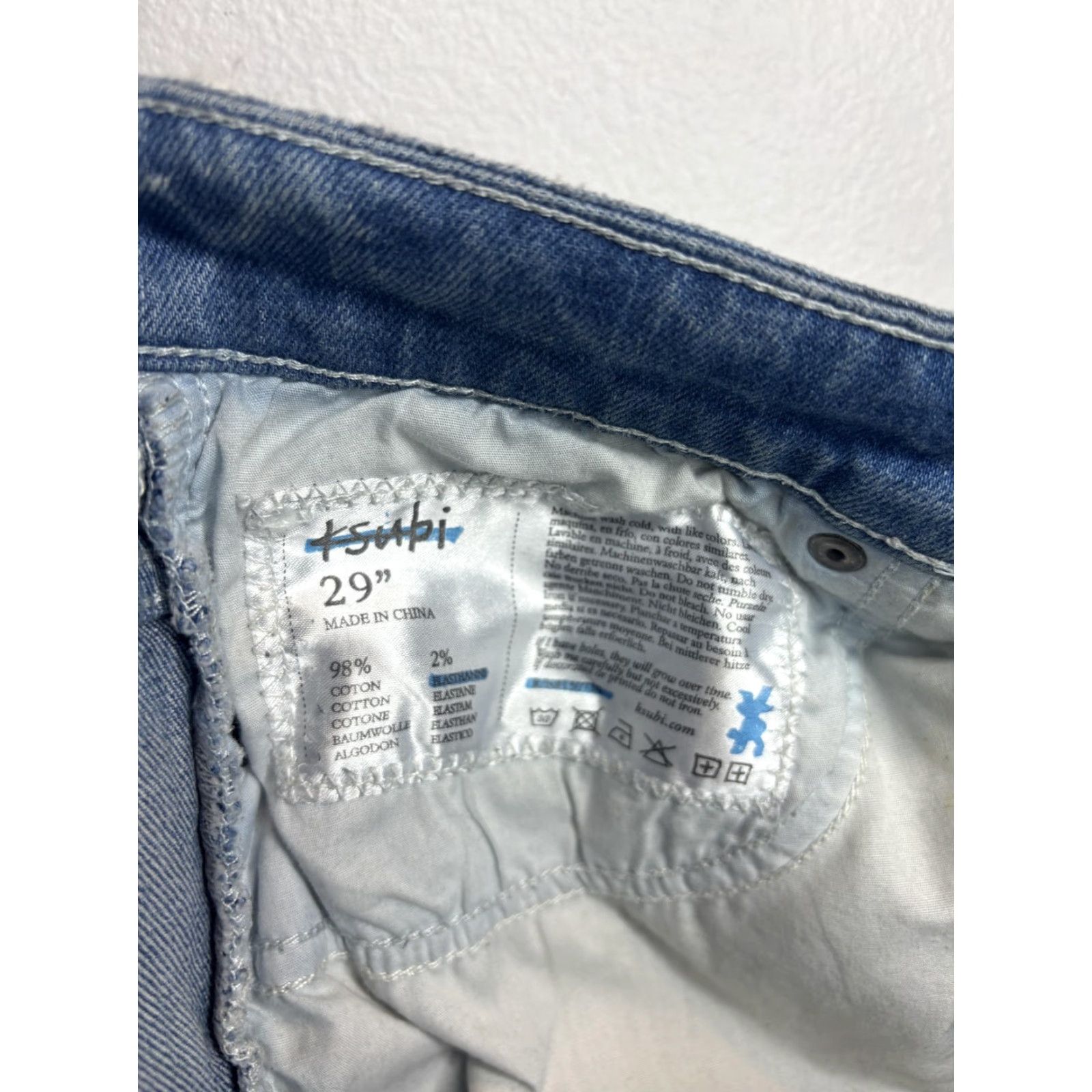 Ksubi VINTAGE? No. Ksubi Jeans Mens 29x31 Blue Distressed Skinny Van Winkle Devils Trippie Redd Size US 29 - 7 Thumbnail