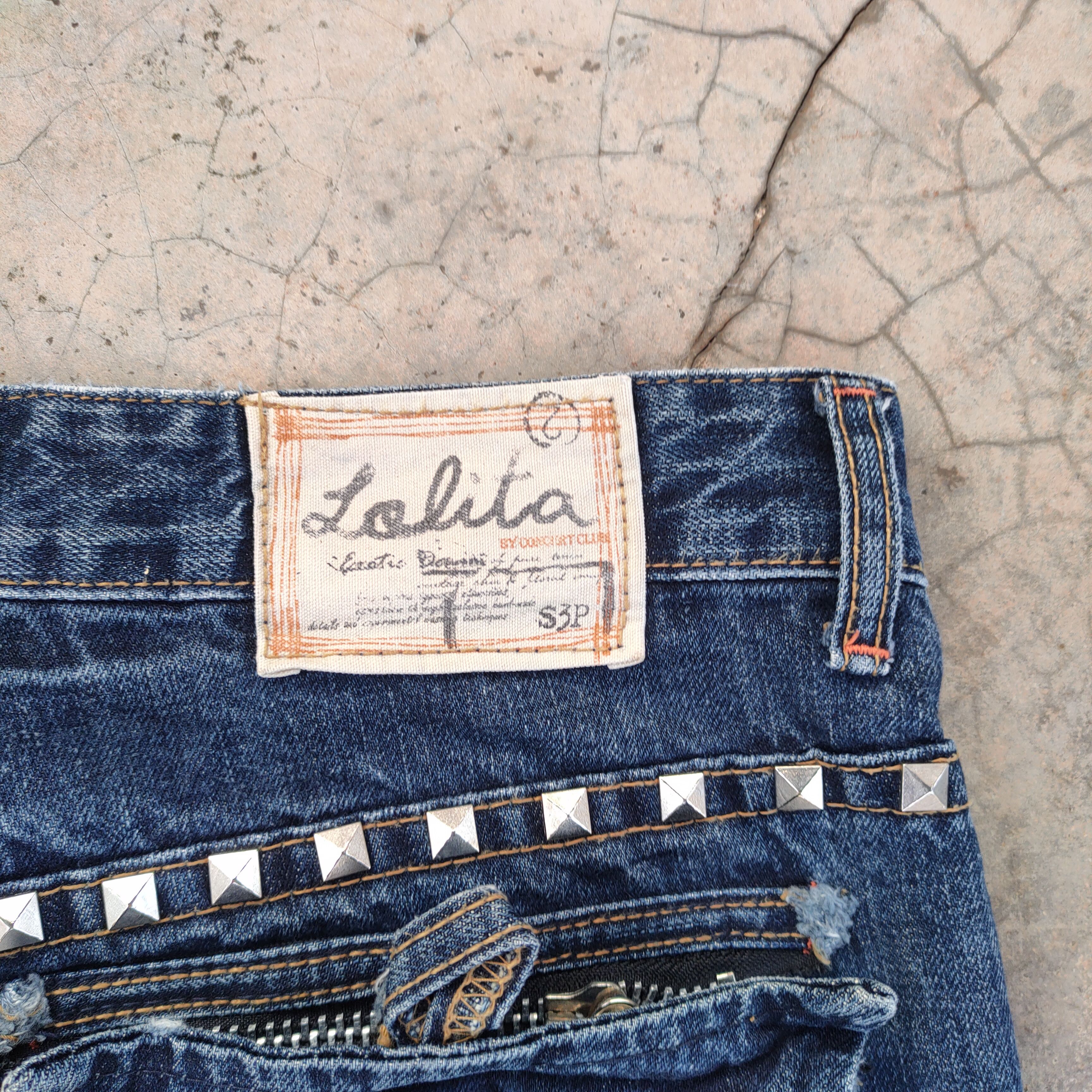 Japanese Brand VINTAGE LOLITA JAPANESE FADED DISTRESSED DENIM JEAN PANTS Size US 33 - 9 Thumbnail