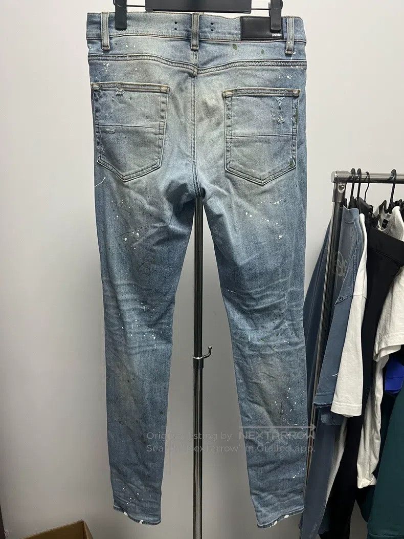 Amiri Amiri Size 32 Crane destroys old splash-ink jeans Size US 32 / EU 48 - 2 Thumbnail